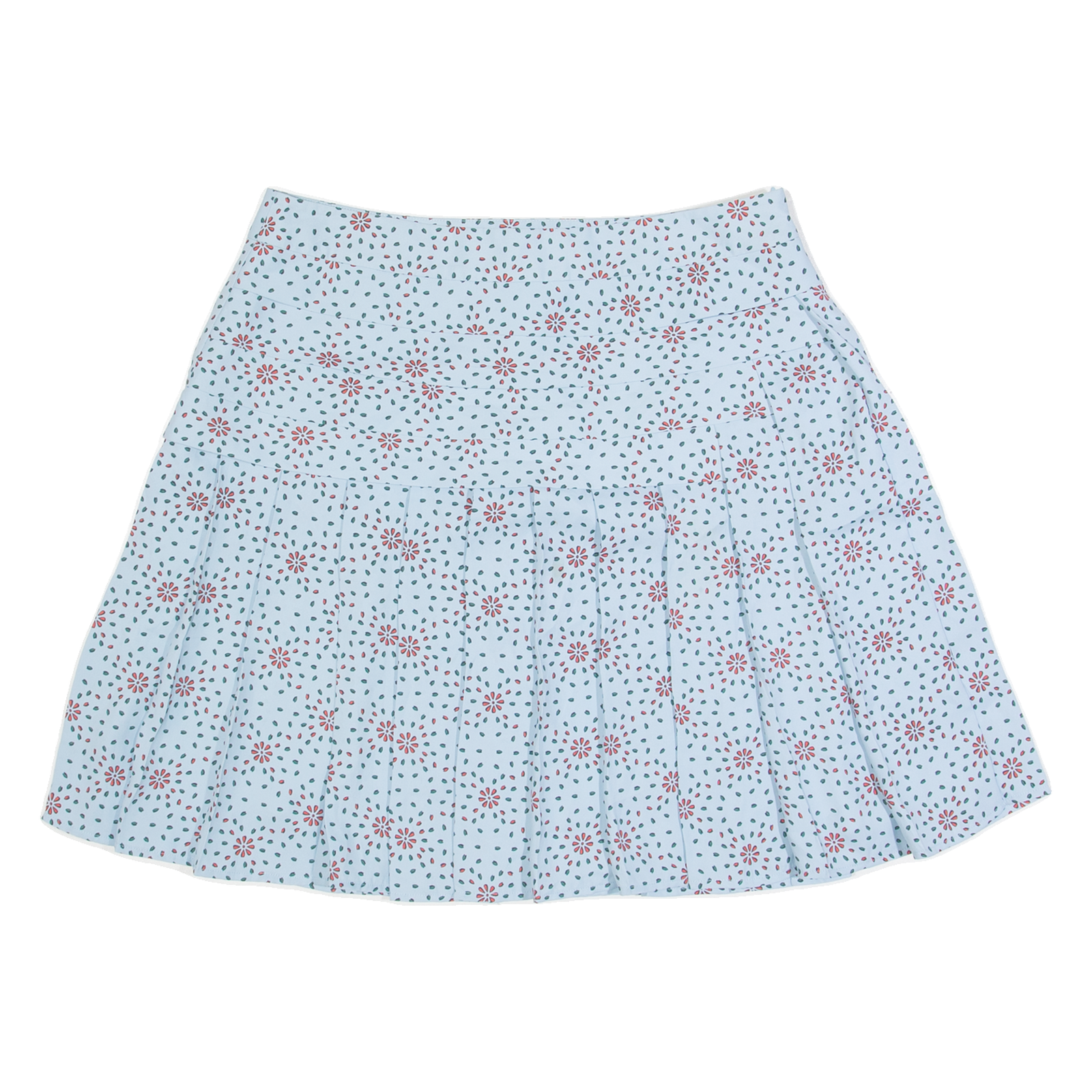KENZO Womens Pleated Skirt Blue Short Floral M Refurbished - N/A refurbished available on Cerqular