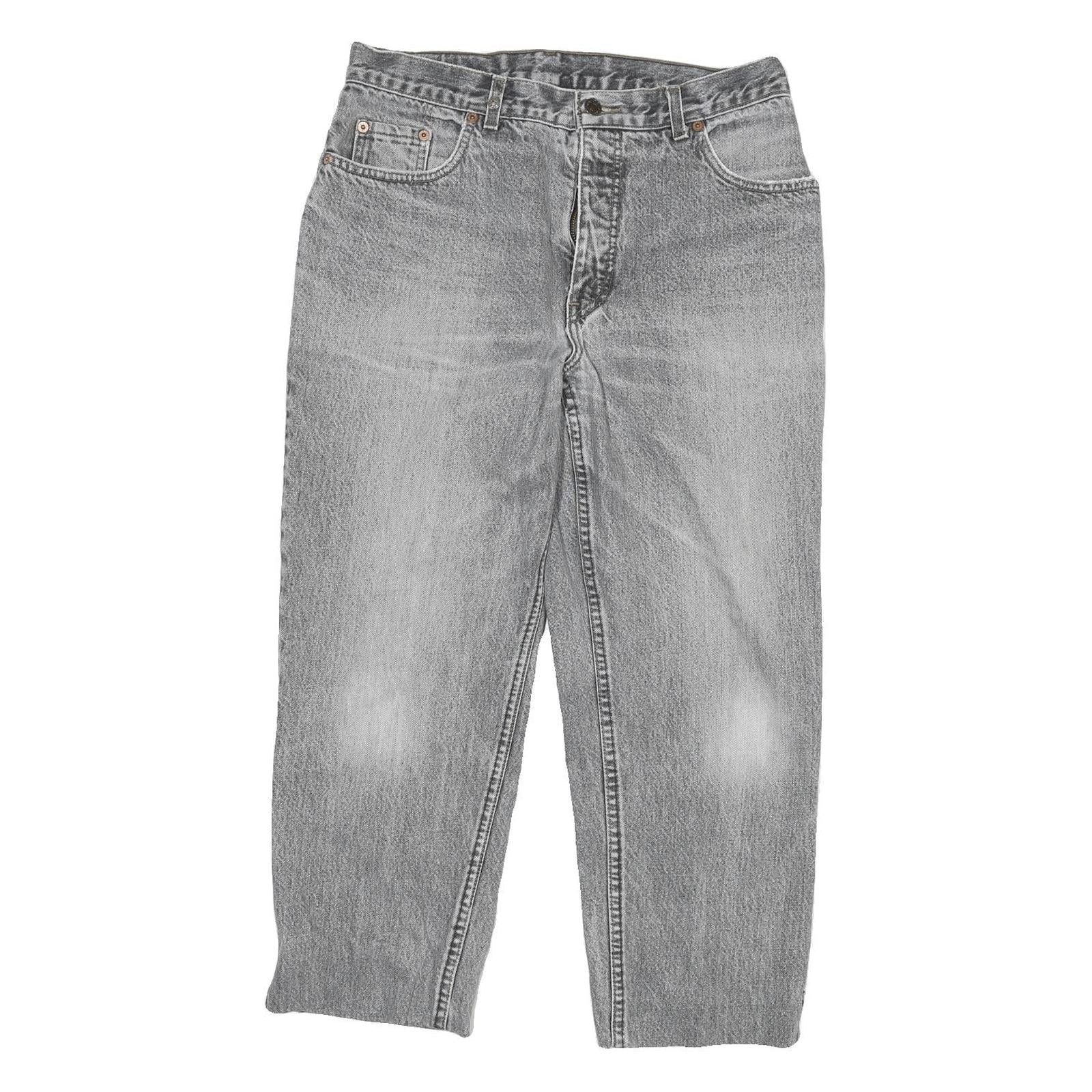 LEVI'S Womens Grey Relaxed Straight Denim Medium W30 L24 Casual Zip Jeans Refurbished - N/A refurbished available on Cerqular