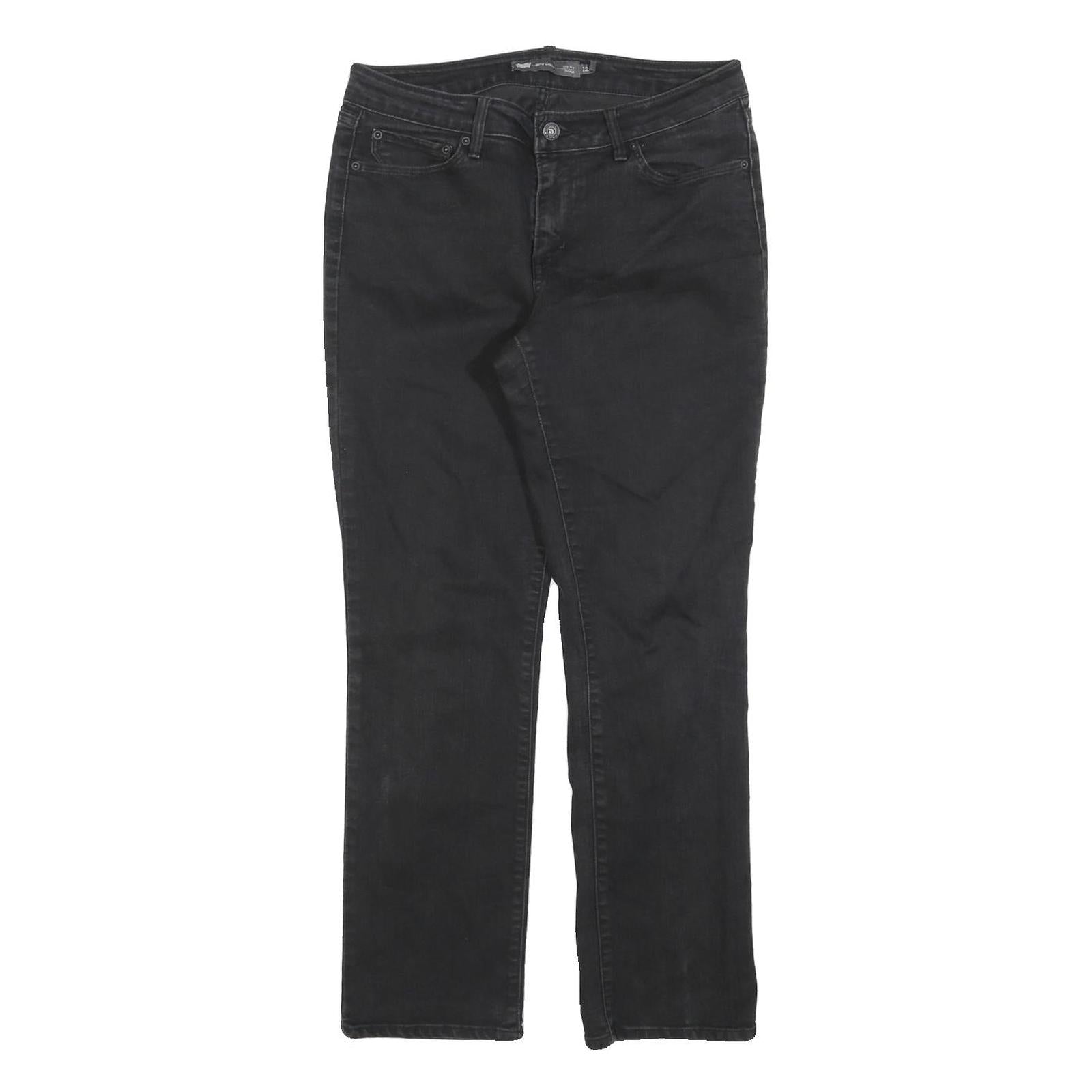 LEVI'S Womens Regular Black Denim Jeans W31 L30 Classic Zip Pockets Refurbished - N/A refurbished available on Cerqular