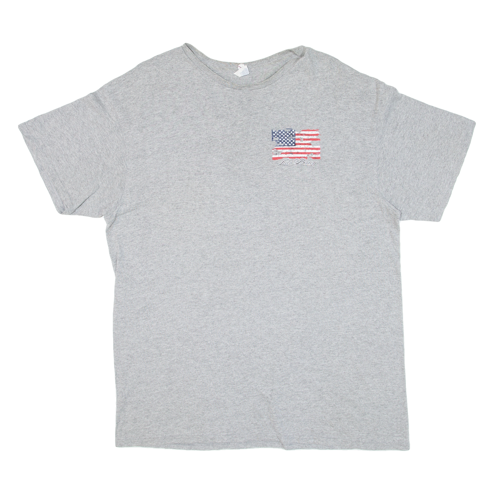 DELTA Lido Beach Florida Mens T-Shirt Grey USA L Refurbished - N/A refurbished available on Cerqular