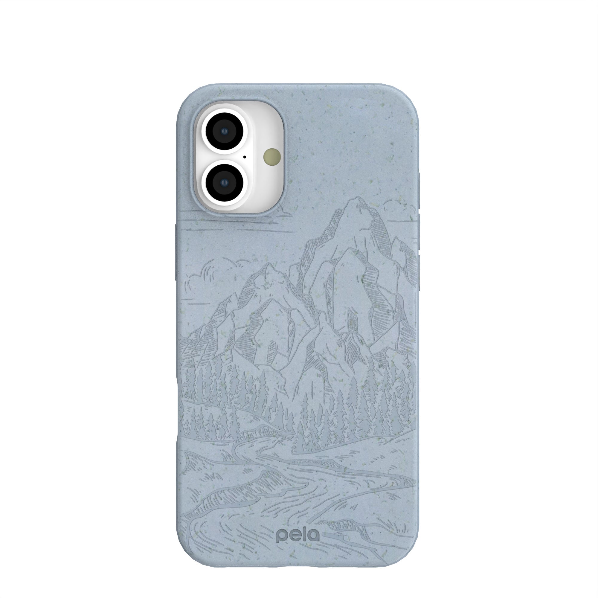 Powder Blue Rockies iPhone 16 Plus Case Refurbished - Pela Case refurbished available on Cerqular