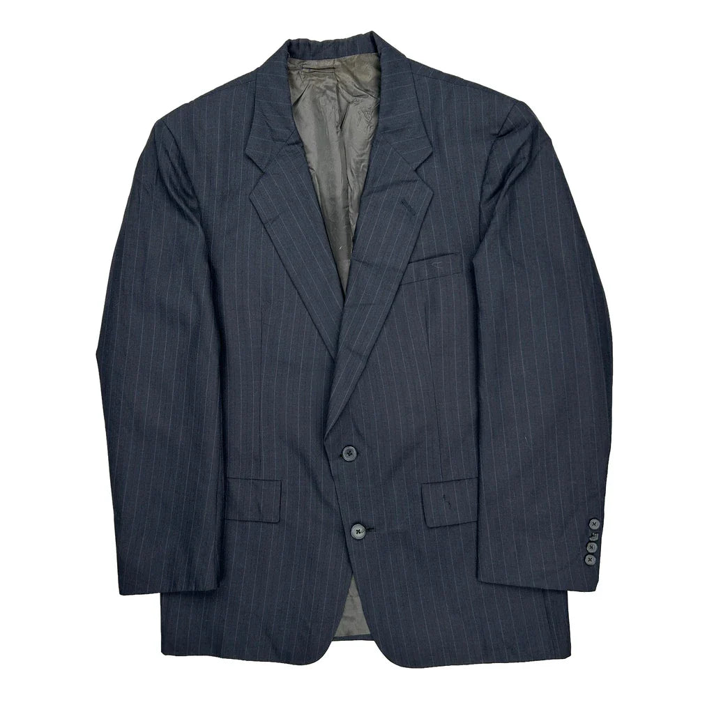 Buy Christian Dior Pinstripe Blazer - Medium Blue Wool Blend Refurbished - $167.49 Christian Dior Pinstripe Blazer - Medium Blue Wool Blend Refurbished - Thrifted (note: this is a term often used to describe second- refurbished available on Cerqular