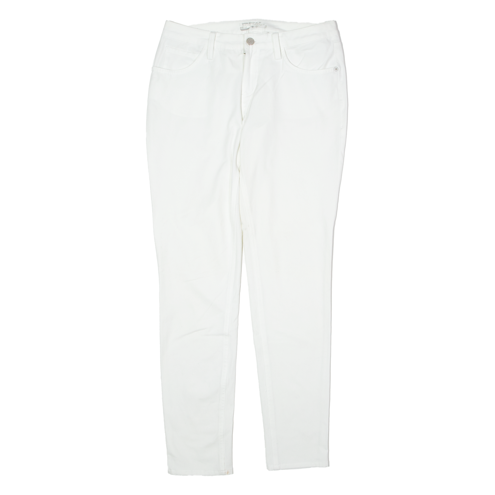 NIKE Golf Womens Twill Trousers White Regular Tapered W30 L29 Refurbished - N/A refurbished available on Cerqular