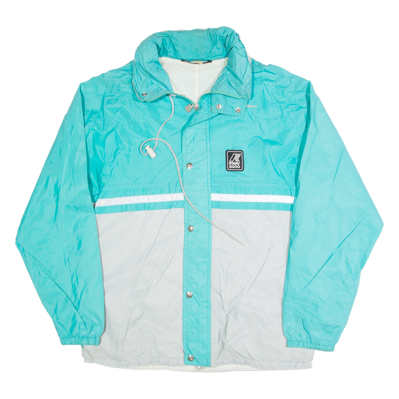 K-WAY Mens Windbreaker Jacket Blue S Refurbished - N/A refurbished available on Cerqular