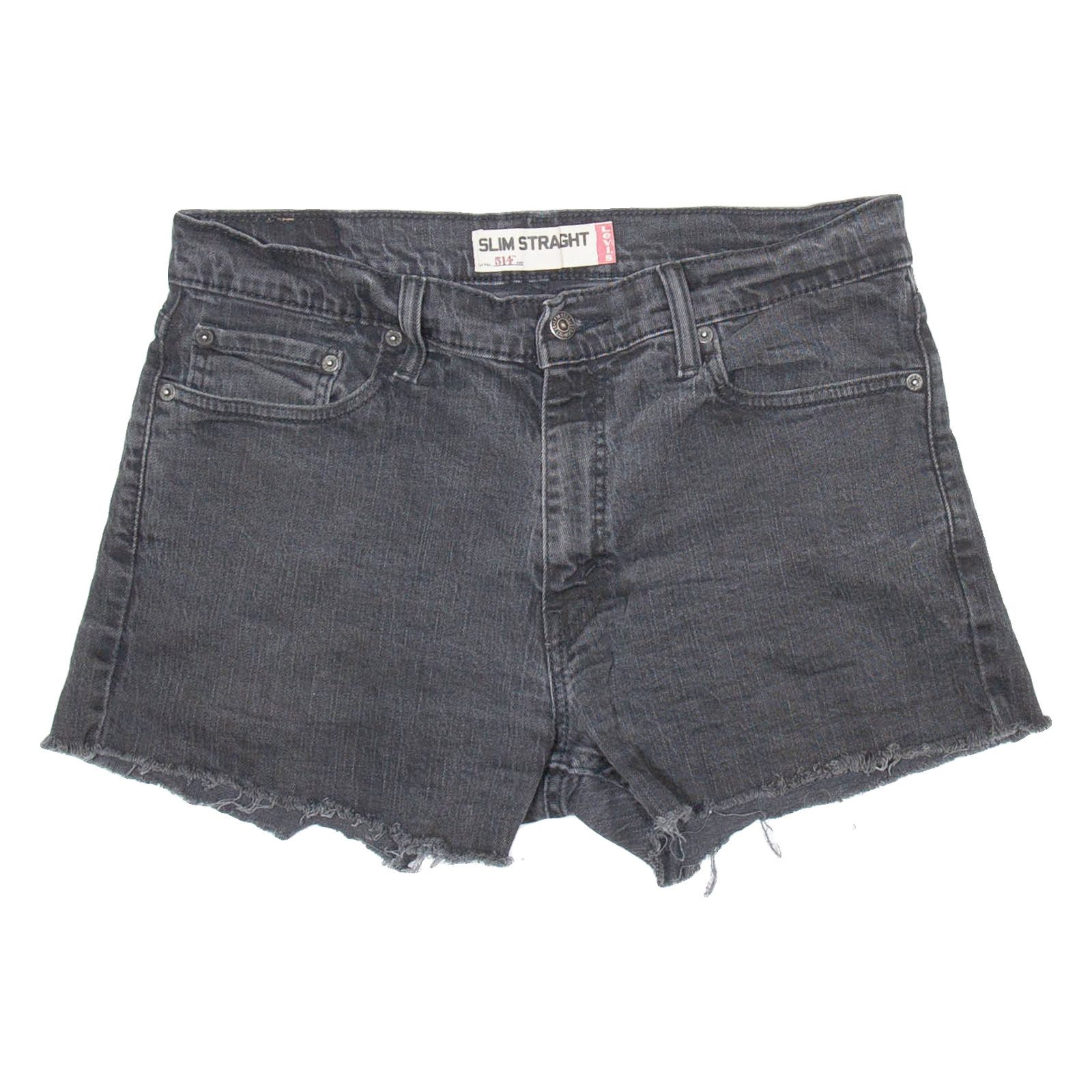 LEVI'S 514 Womens Denim Shorts Black Relaxed M W34 Refurbished - N/A refurbished available on Cerqular