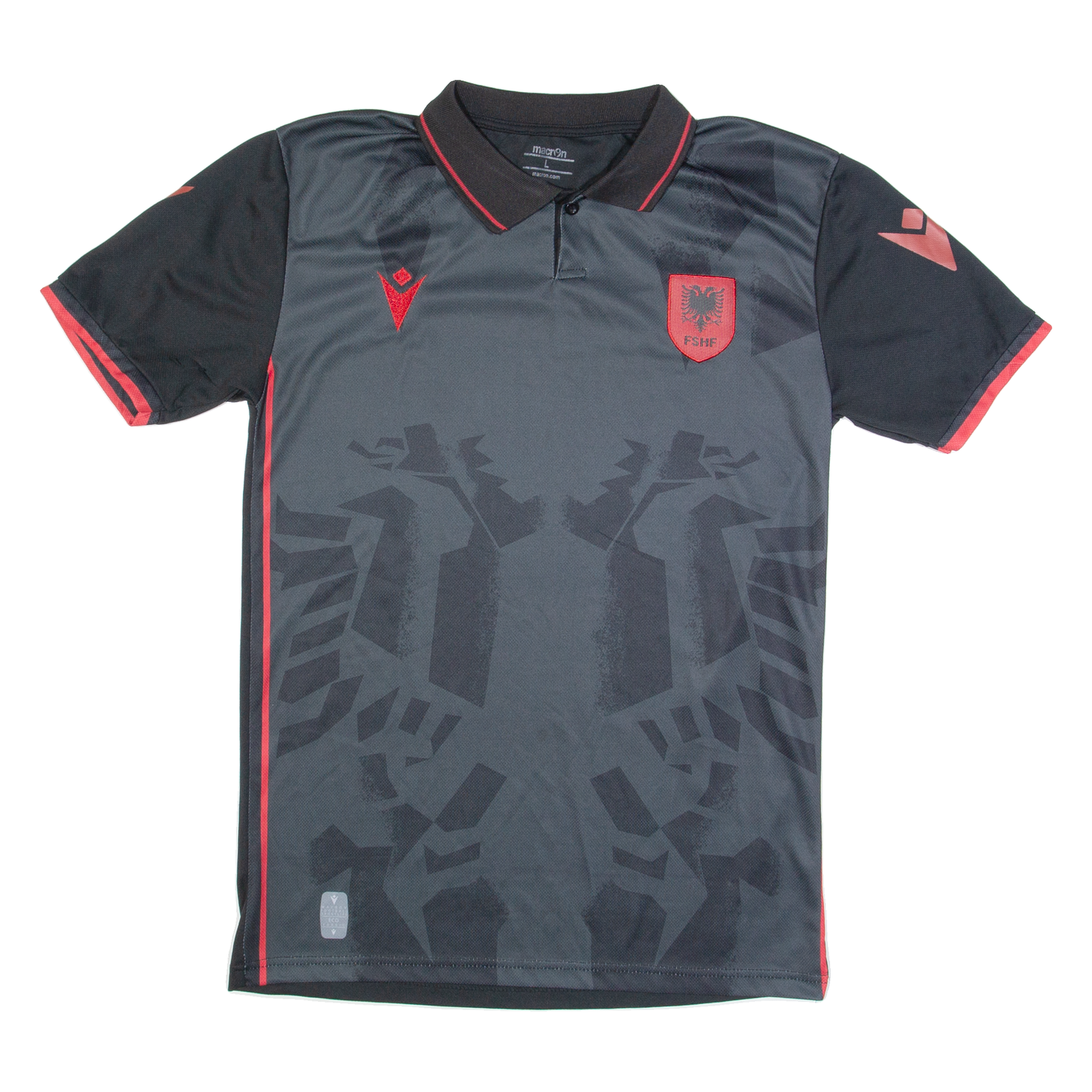 MACRON Fshf Mens Polo Shirt Black L Refurbished - N/A refurbished available on Cerqular