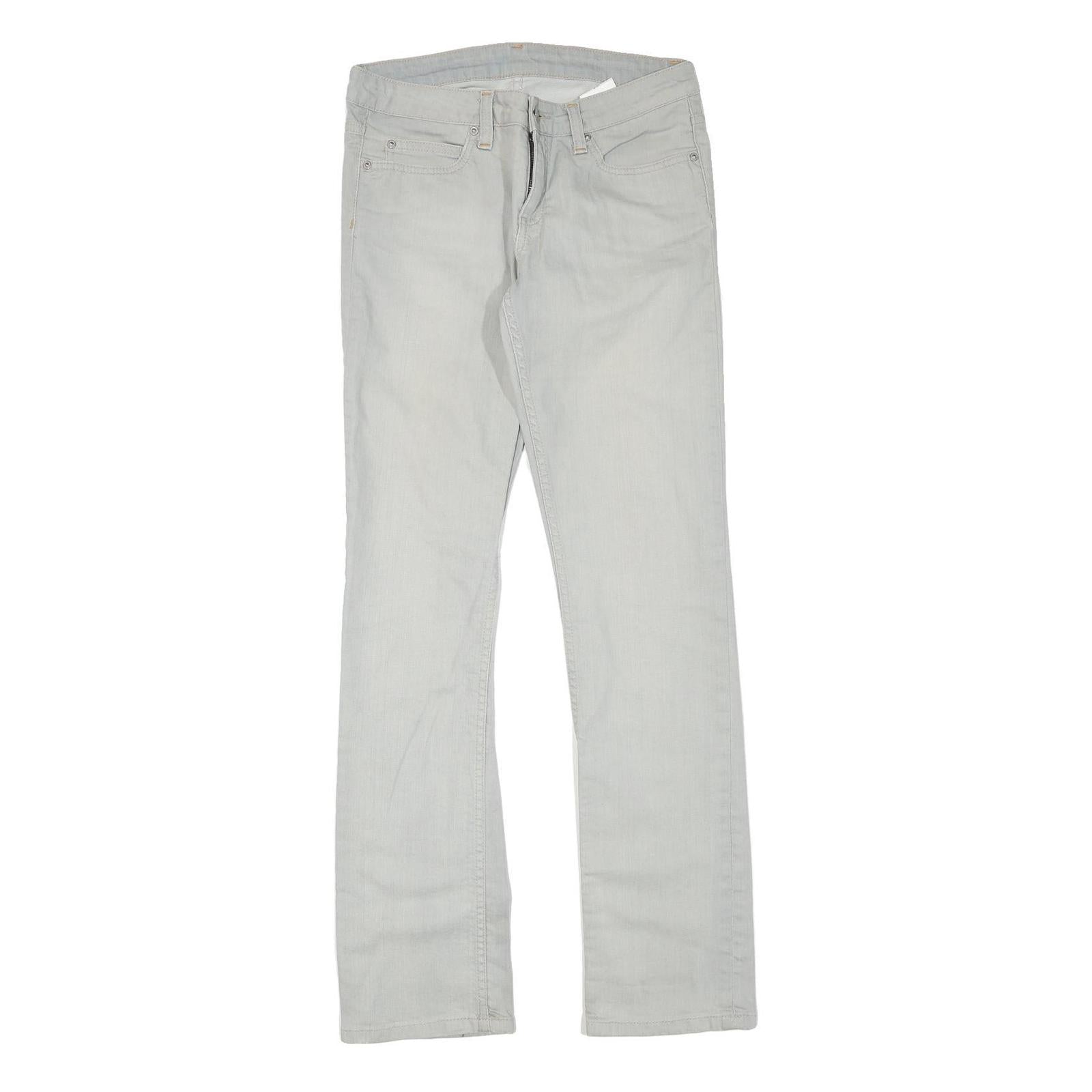 CARHARTT Womens Regular Fit Grey Denim Jeans Cotton Blend Zip W30 L32 Light Wash Refurbished - N/A refurbished available on Cerqular