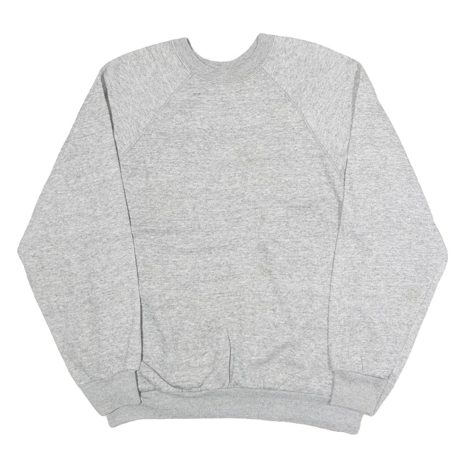 TULTEX Womens Grey Sweatshirt Crew Neck 3XL Cotton Blend Casual Pullover Refurbished - N/A refurbished available on Cerqular