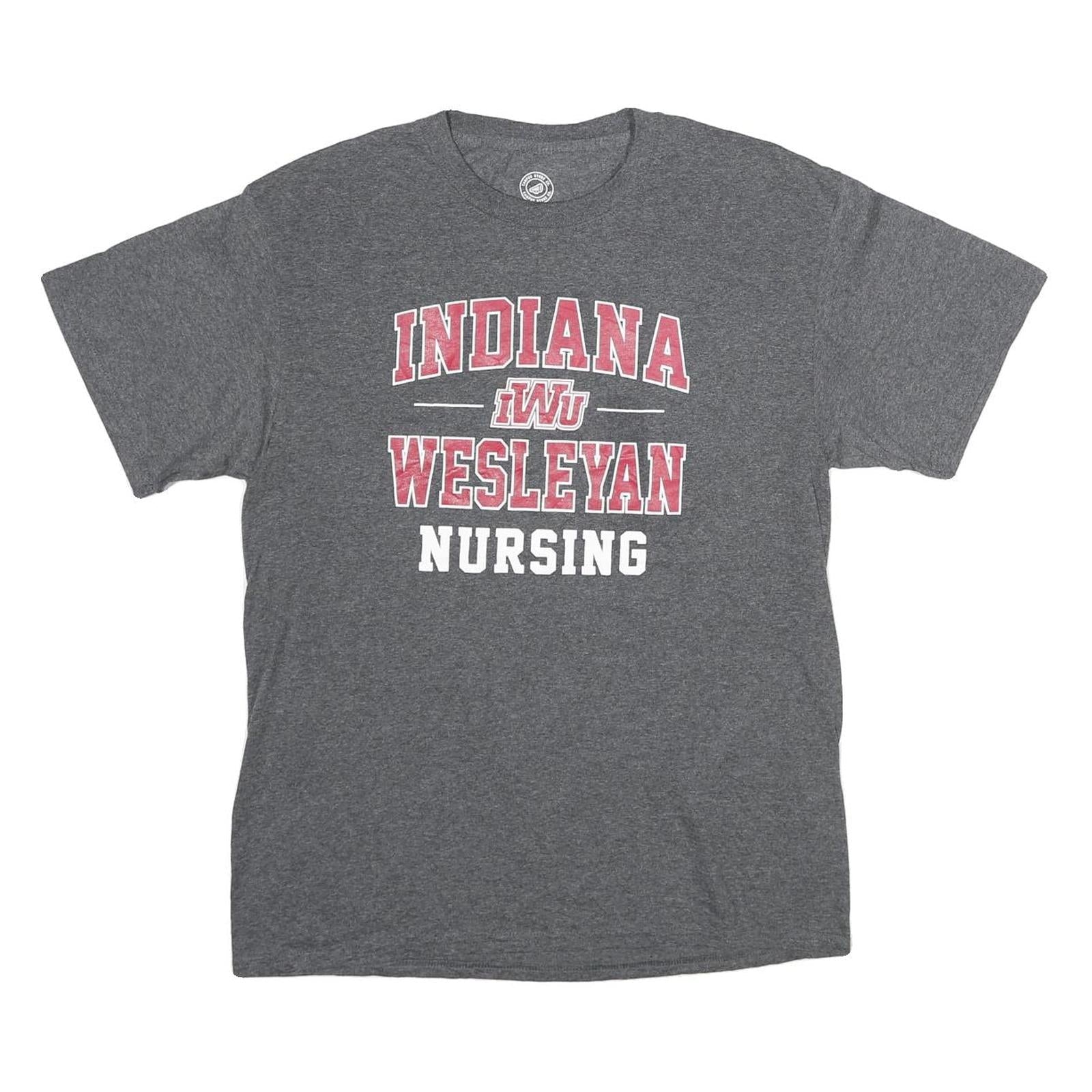 Buy CAMPUS STORE CO Mens Grey Indiana Wesleyan Nursing Graphic T-Shirt M Short Refurbished - $12.99 CAMPUS STORE CO Mens Grey Indiana Wesleyan Nursing Graphic T-Shirt M Short Refurbished - N/A refurbished available on Cerqular