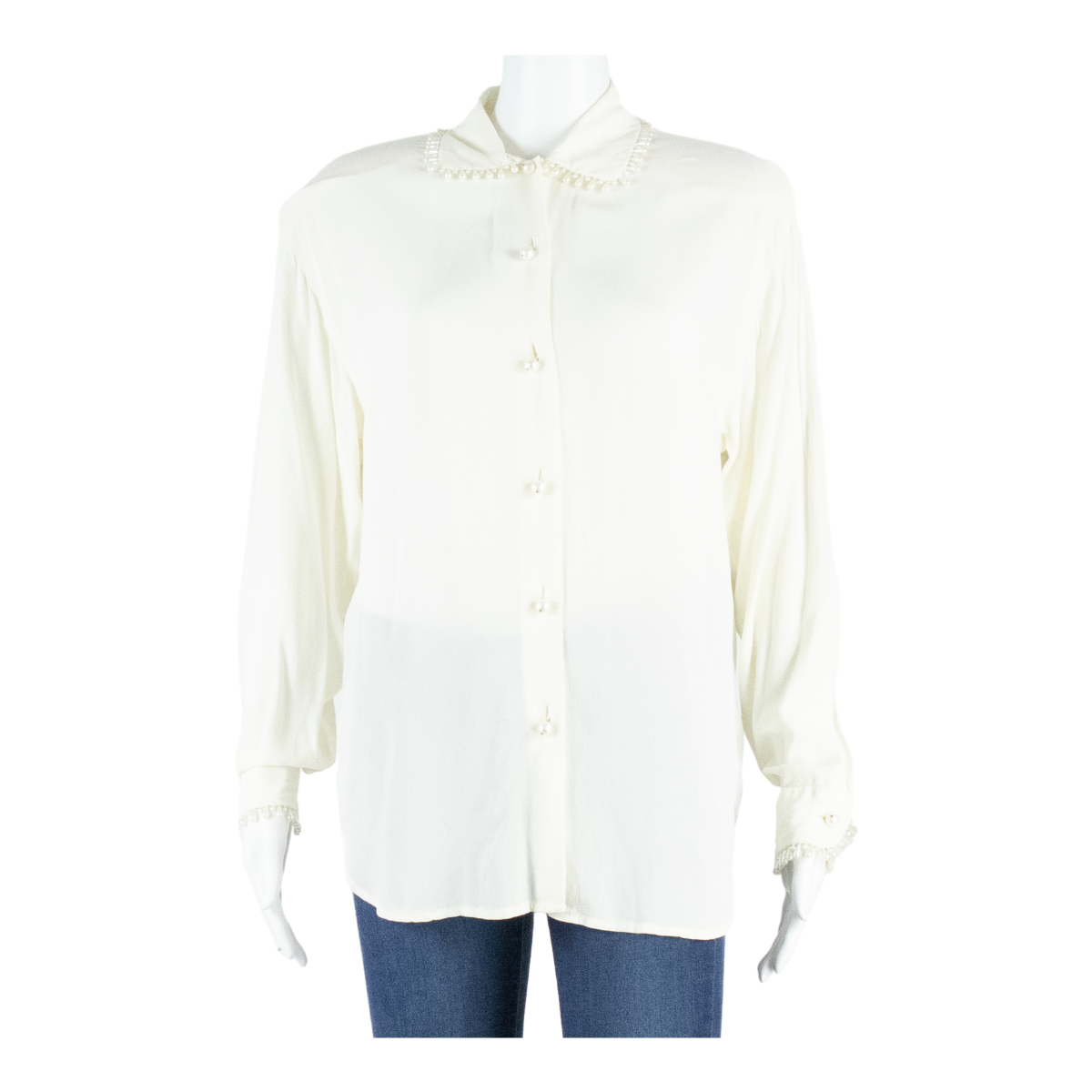 Buy SUPERIOR Pearl Details Womens Shirt Blouse White Collared Long Sleeve S Refurbished - $16.89 SUPERIOR Pearl Details Womens Shirt Blouse White Collared Long Sleeve S Refurbished - N/A refurbished available on Cerqular