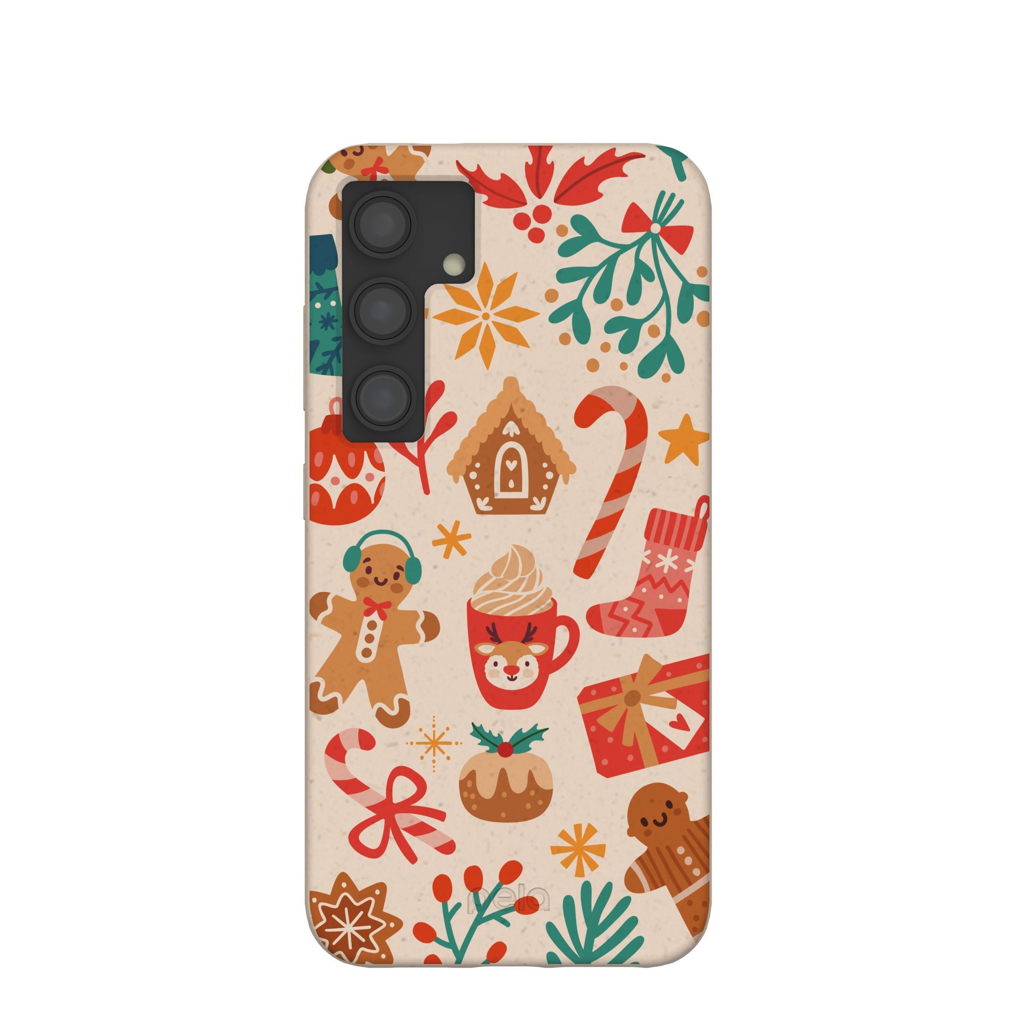 Seashell Festive AF Samsung Galaxy S24 Case Refurbished - Pela Case refurbished available on Cerqular