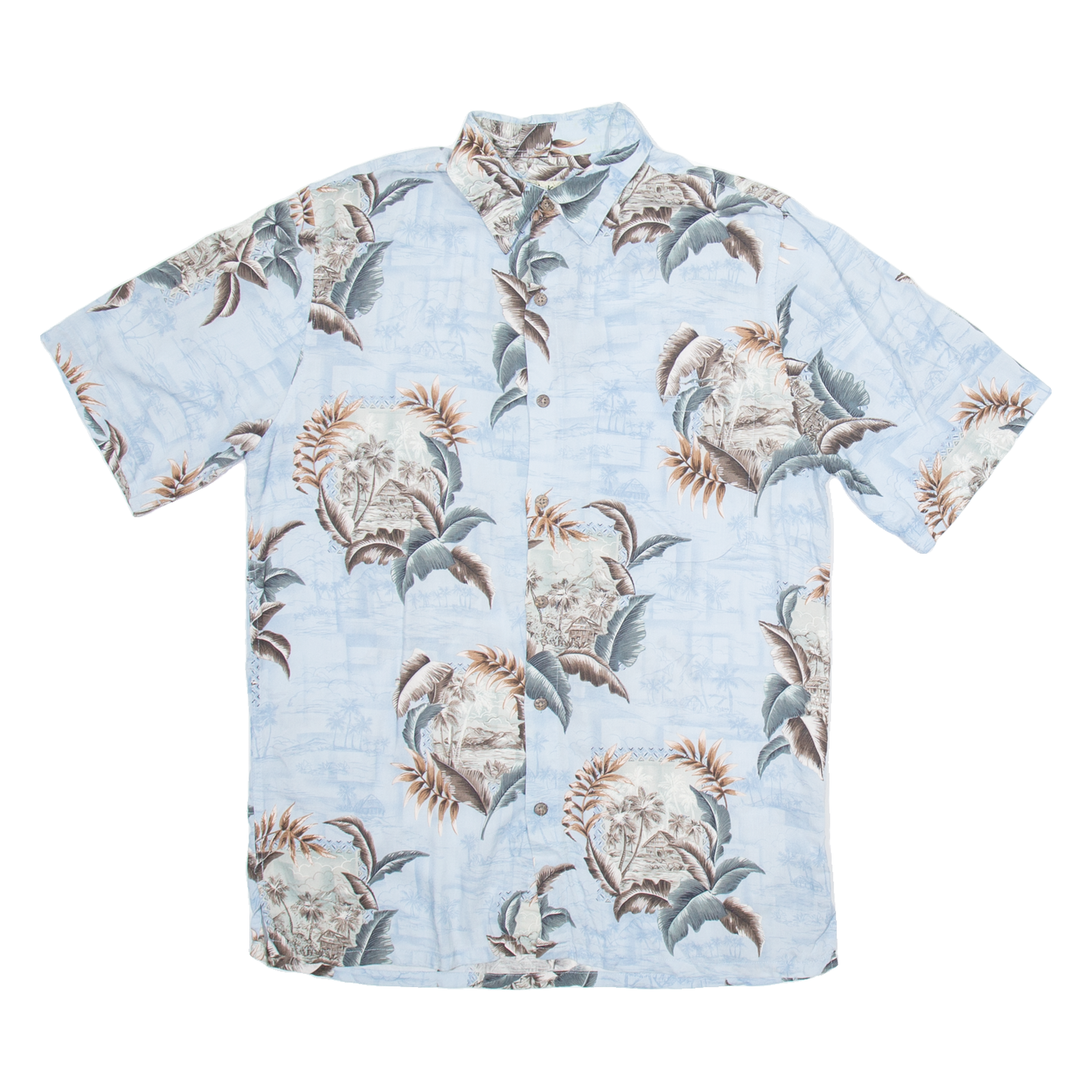 BATIK BAY Mens Hawaiian Shirt Blue Crazy Pattern S Refurbished - N/A refurbished available on Cerqular