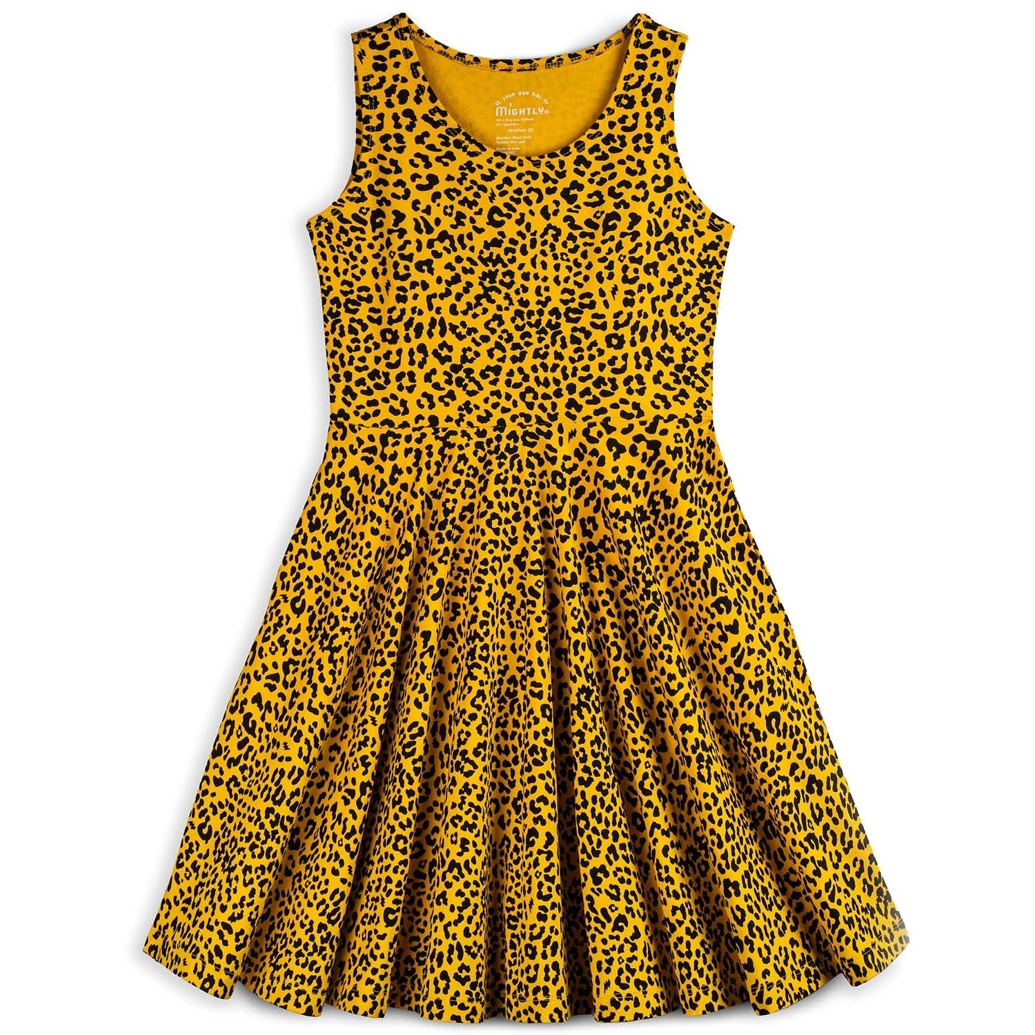 Toddler Sleeveless Twirl Dress - FINAL SALE | Color: Gold Leopard | Size: 2T Refurbished - N/A (Note: There is no well-known brand named "M refurbished available on Cerqular