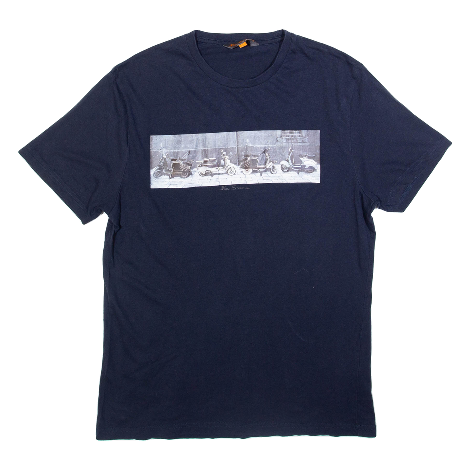 BEN SHERMAN Mens T-Shirt Blue S Refurbished - N/A refurbished available on Cerqular