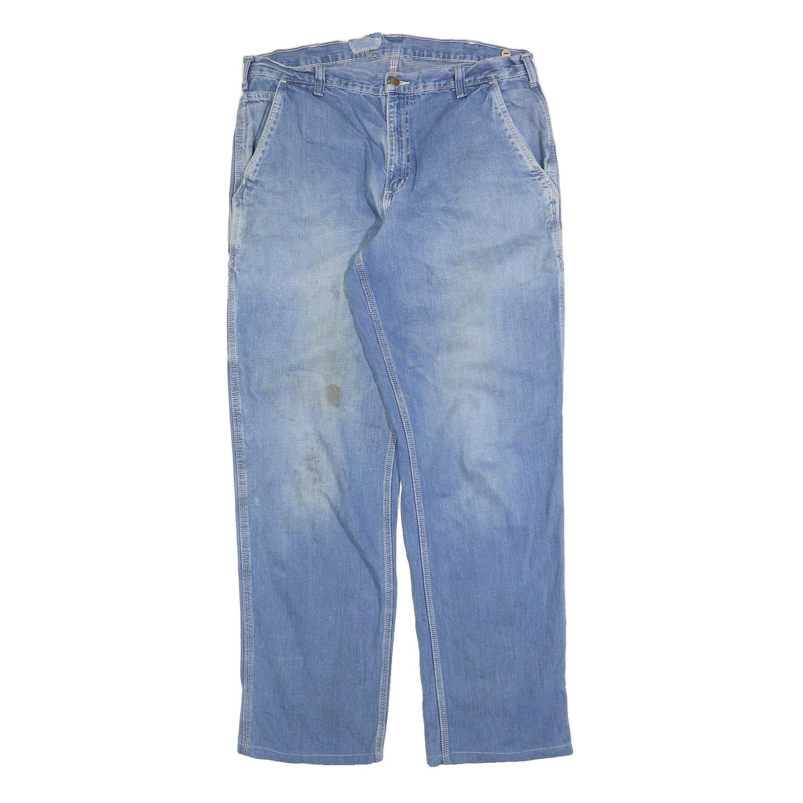 CARHARTT Mens Regular Fit Blue Denim Straight Cotton Blend Jeans W36 L34 Refurbished - N/A refurbished available on Cerqular