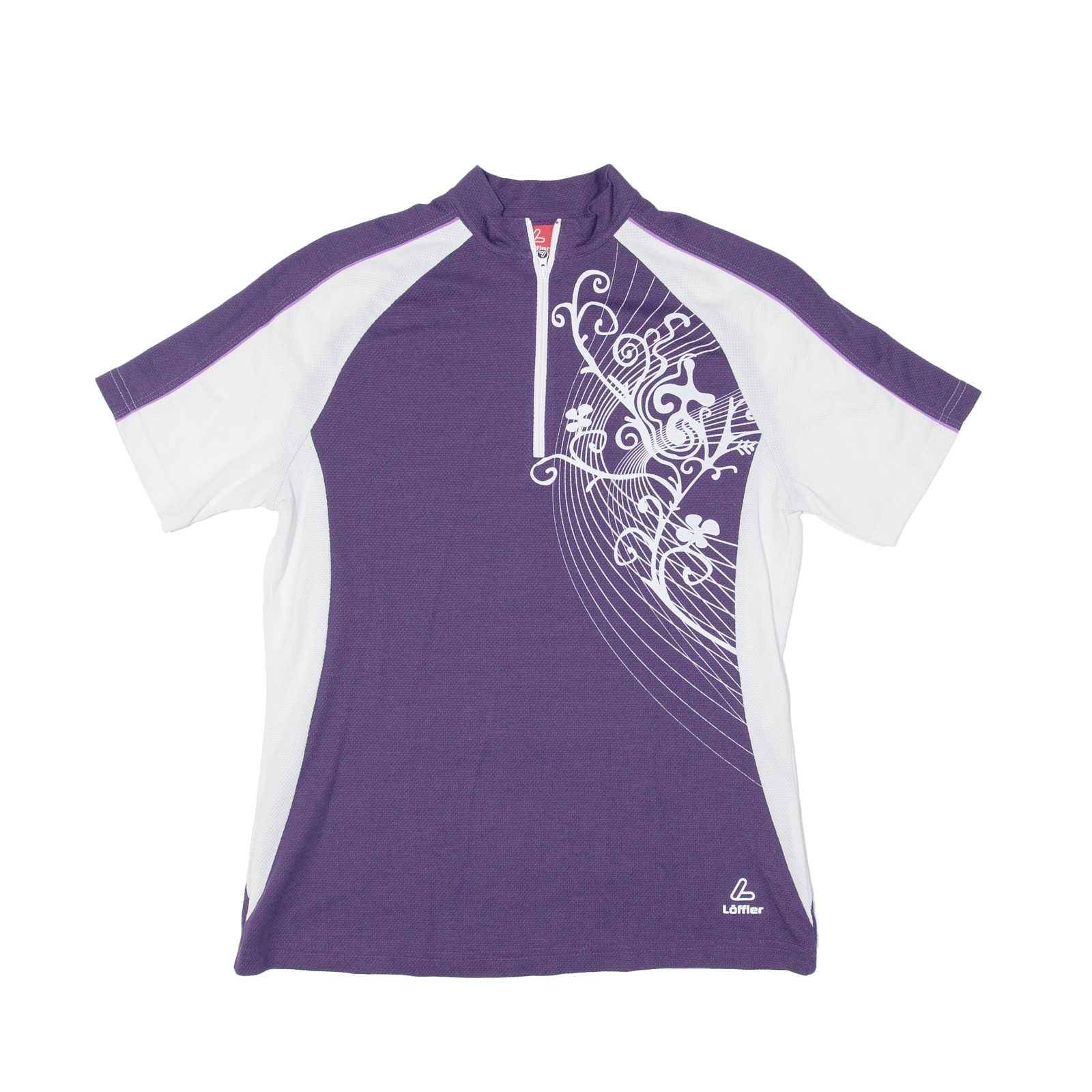 LOFFLER Cycling Womens Jersey Purple 1/4 Zip S Refurbished - N/A refurbished available on Cerqular