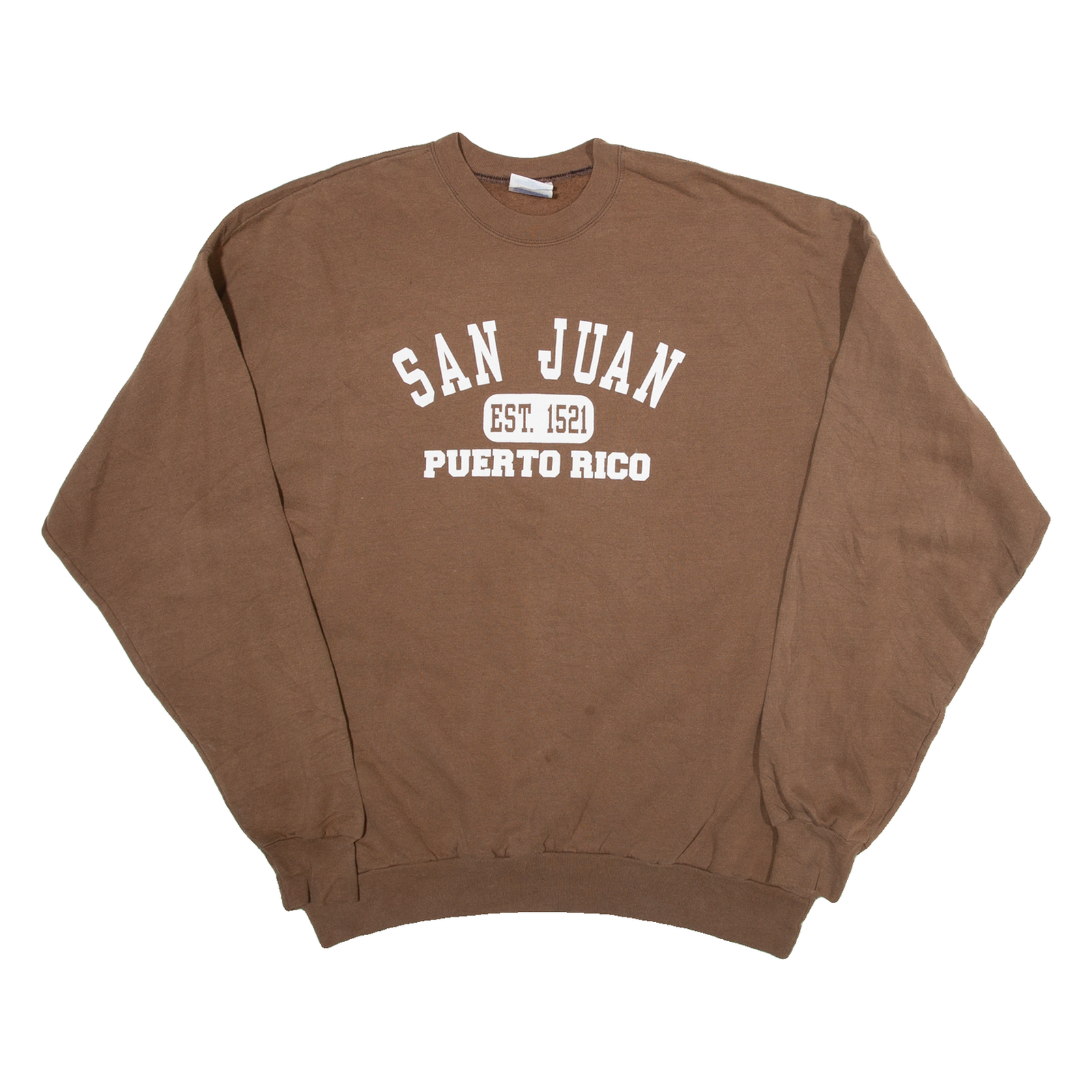 HAINES San Juan Mens Sweatshirt Brown XL Refurbished - N/A refurbished available on Cerqular