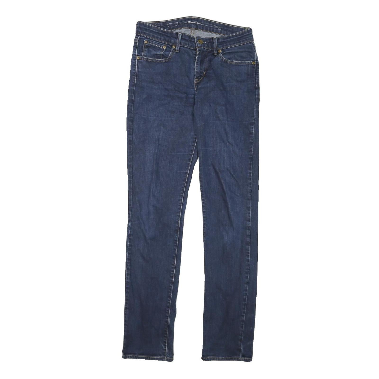 LEVI'S Womens Slim Blue Denim Raw Slim Skinny Jeans W28 L31 Classic Fit Zip Refurbished - N/A refurbished available on Cerqular