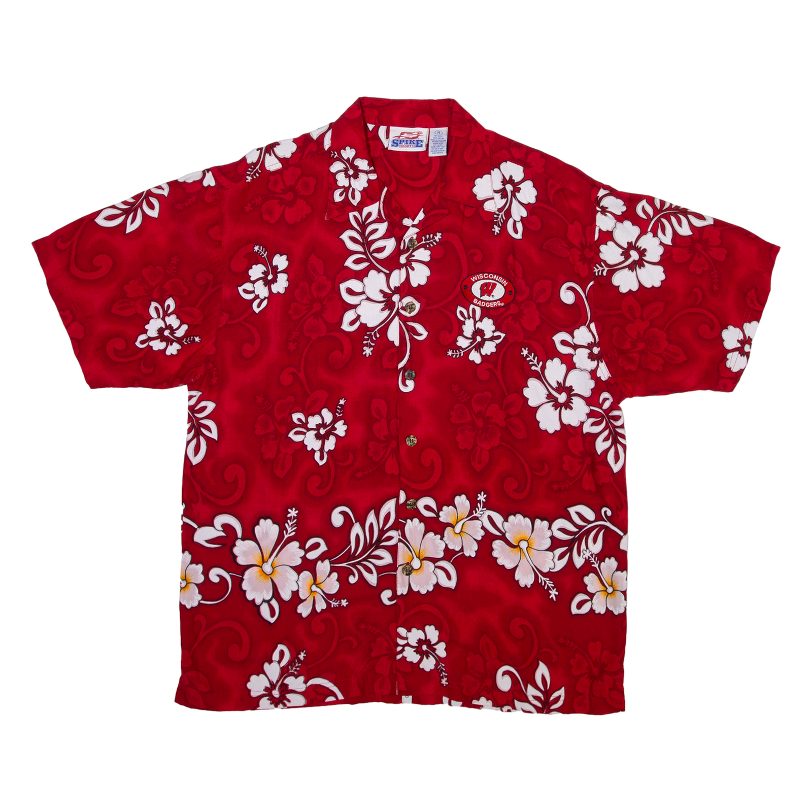 Buy SPIKE Wisconsin Badgers Mens Shirt Red Floral L Refurbished - $18.19 SPIKE Wisconsin Badgers Mens Shirt Red Floral L Refurbished - N/A refurbished available on Cerqular