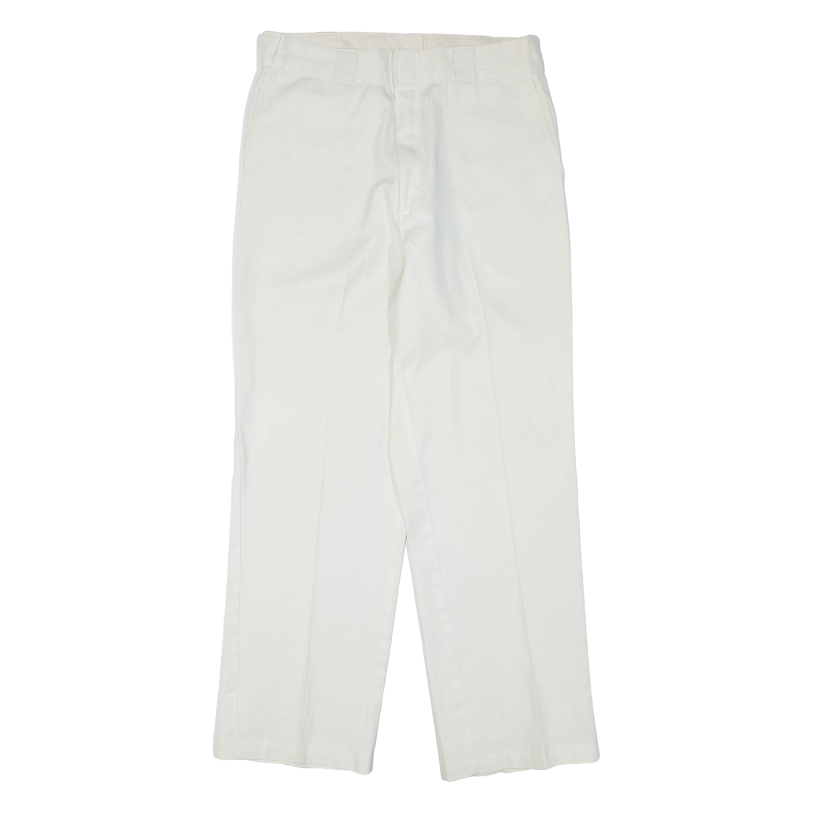 DICKIES Womens Trousers White Regular Straight W30 L30 Refurbished - N/A refurbished available on Cerqular