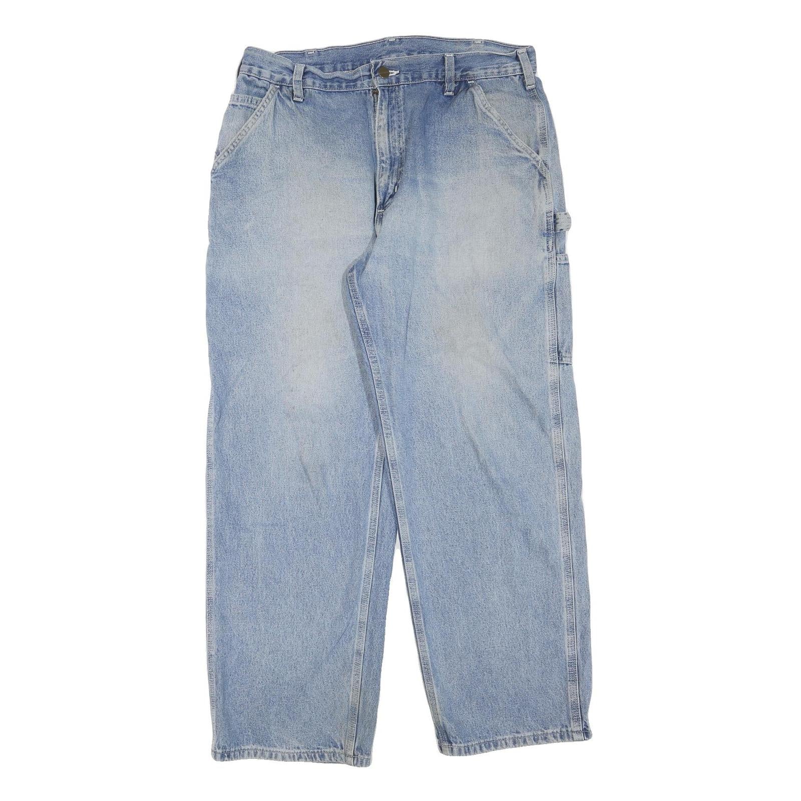 CARHARTT Womens Regular Fit Blue Denim Jeans W36 L30 Utility Workwear Refurbished - N/A refurbished available on Cerqular