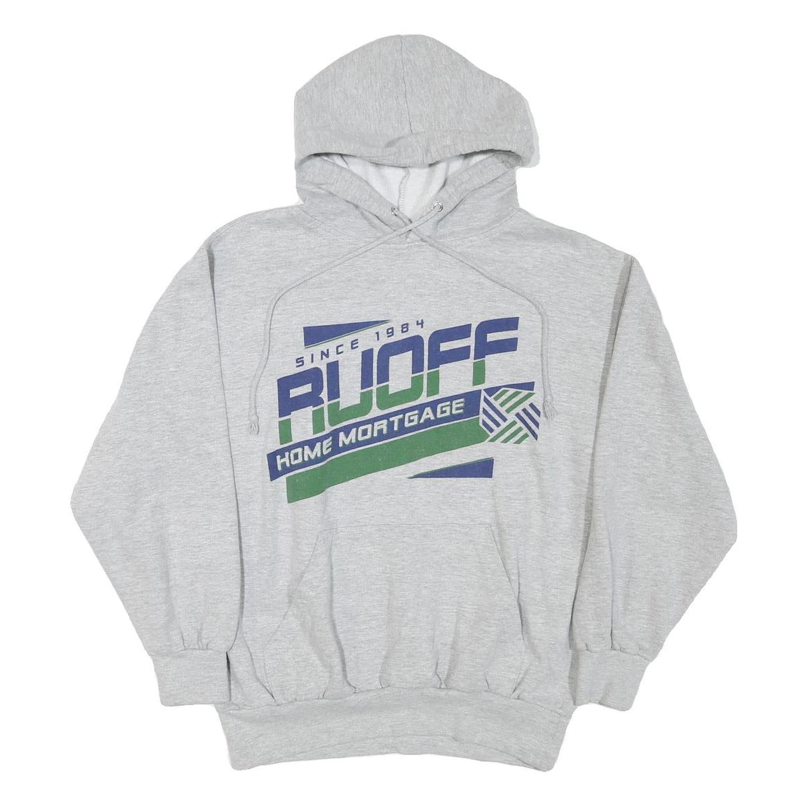 MV SPORT Mens Grey Ruoff Home Mortgage Pullover Hoodie M Cotton Blend Casual Refurbished - N/A refurbished available on Cerqular