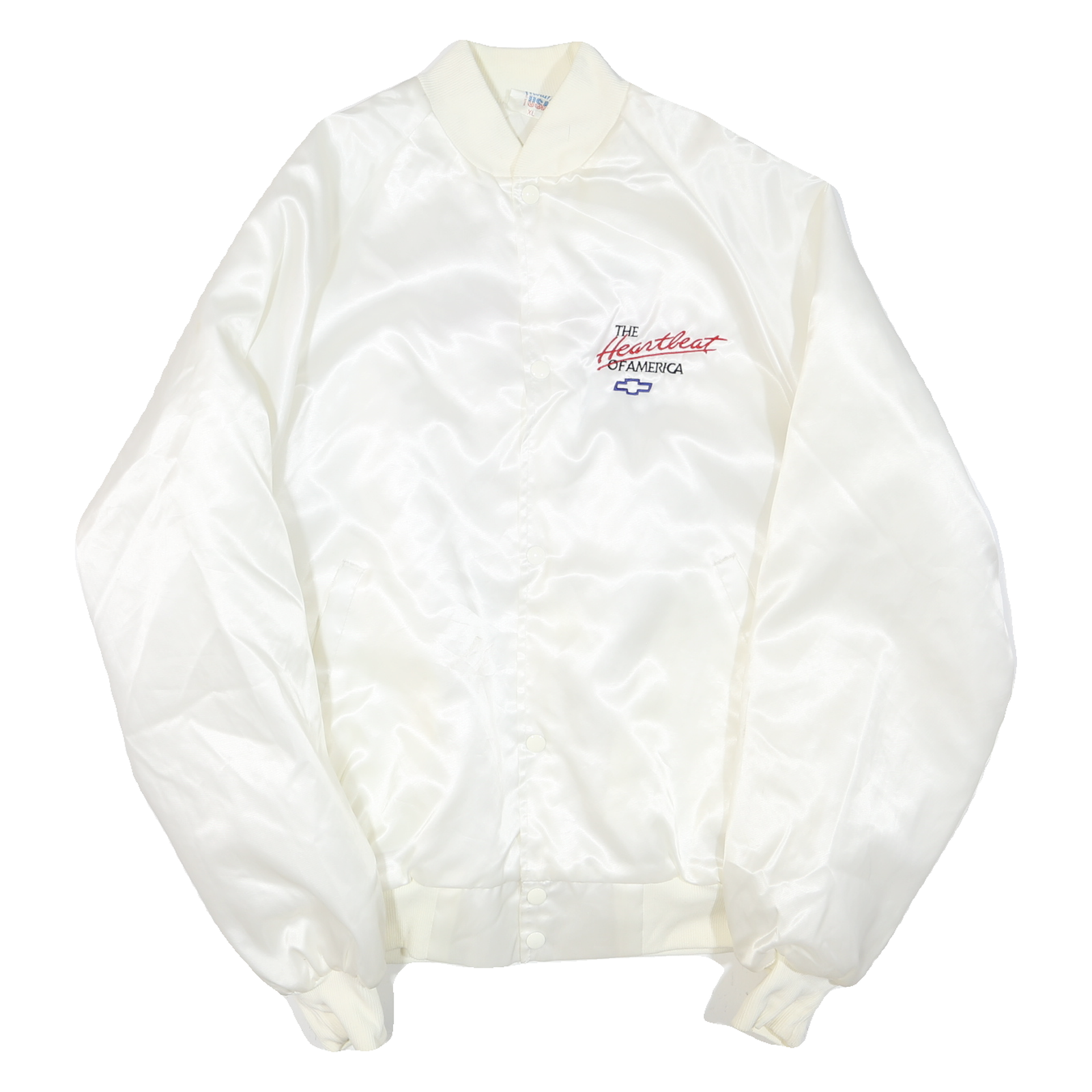 WESTARK USA Mens White Satin Button Jacket XL Polyester Blend The Heartbeat Refurbished - N/A refurbished available on Cerqular