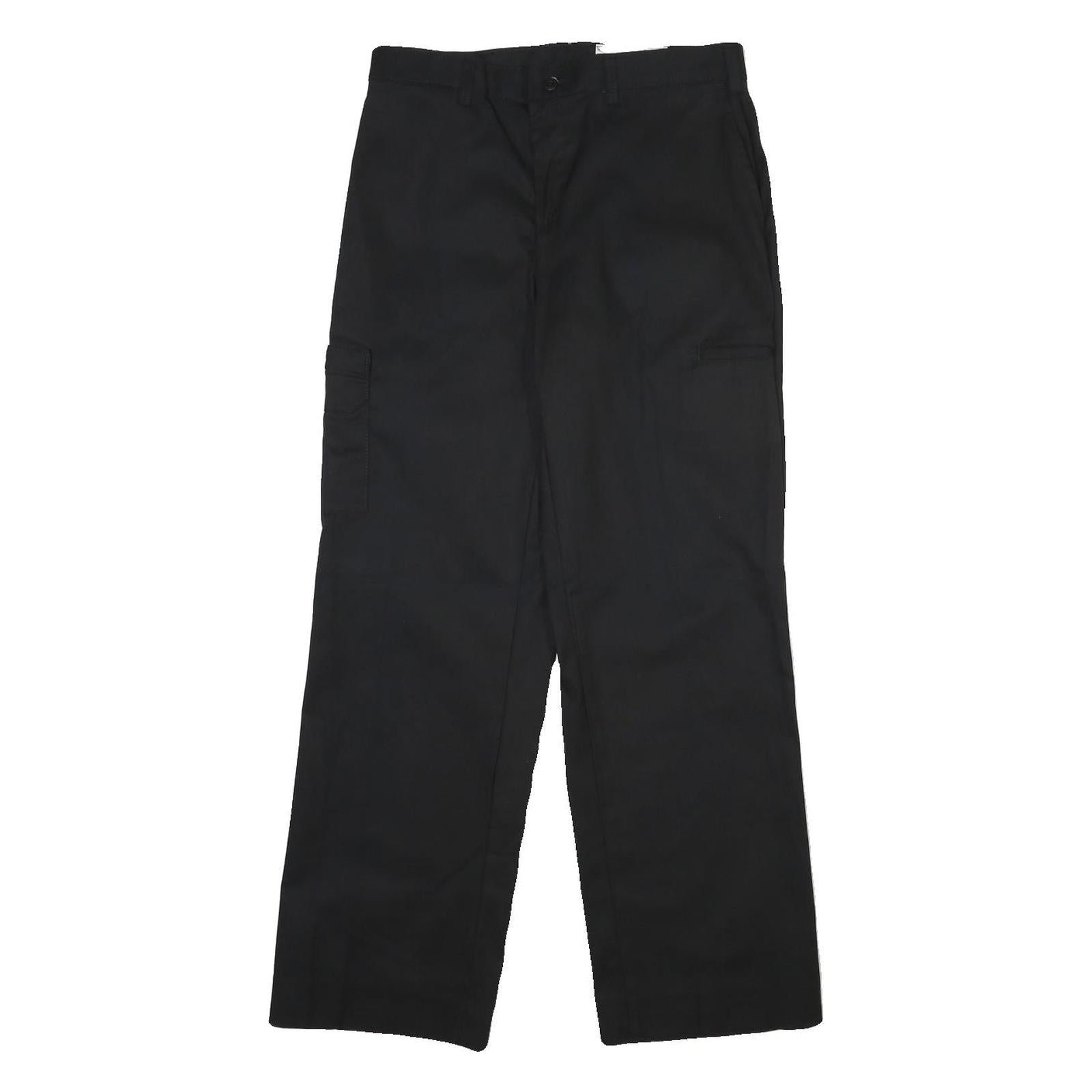 DICKIES Mens Cotton Blend Black Regular Straight Trousers W32 L30 Workwear Zip Refurbished - N/A refurbished available on Cerqular