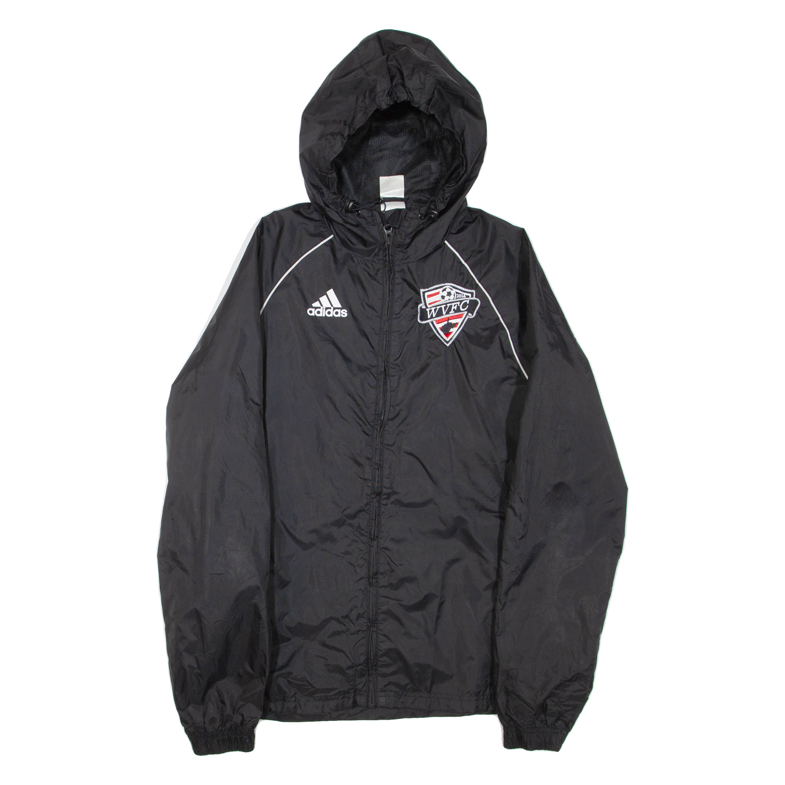ADIDAS WVFC 2014 Mens Track Jacket Black Nylon Hooded XS Refurbished - N/A refurbished available on Cerqular