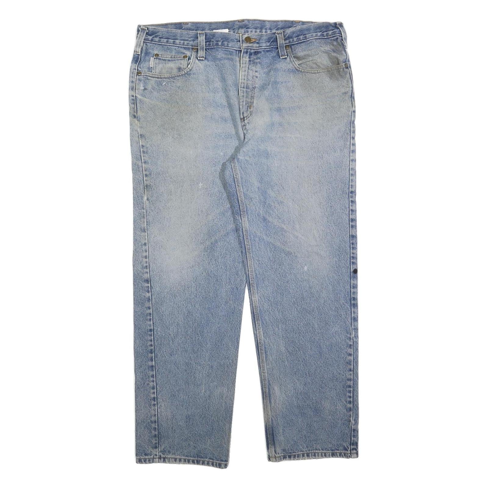 Buy CARHARTT Mens Relaxed Light Blue Denim Jeans W40 L32 Classic Cotton Blend Zip Refurbished - $49.39 CARHARTT Mens Relaxed Light Blue Denim Jeans W40 L32 Classic Cotton Blend Zip Refurbished - N/A refurbished available on Cerqular