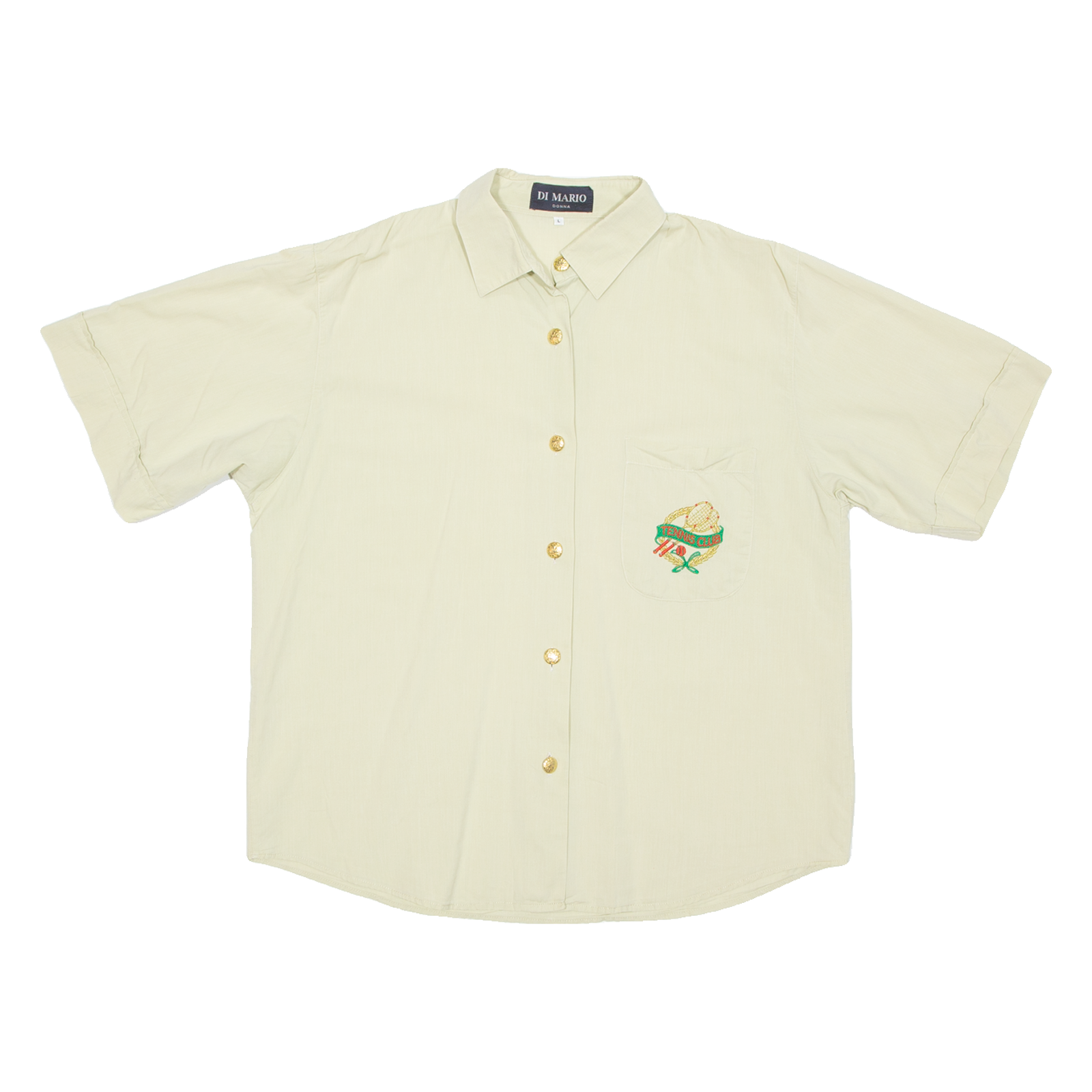 GOLDIX Womens Blouse Beige Collared L Refurbished - N/A refurbished available on Cerqular