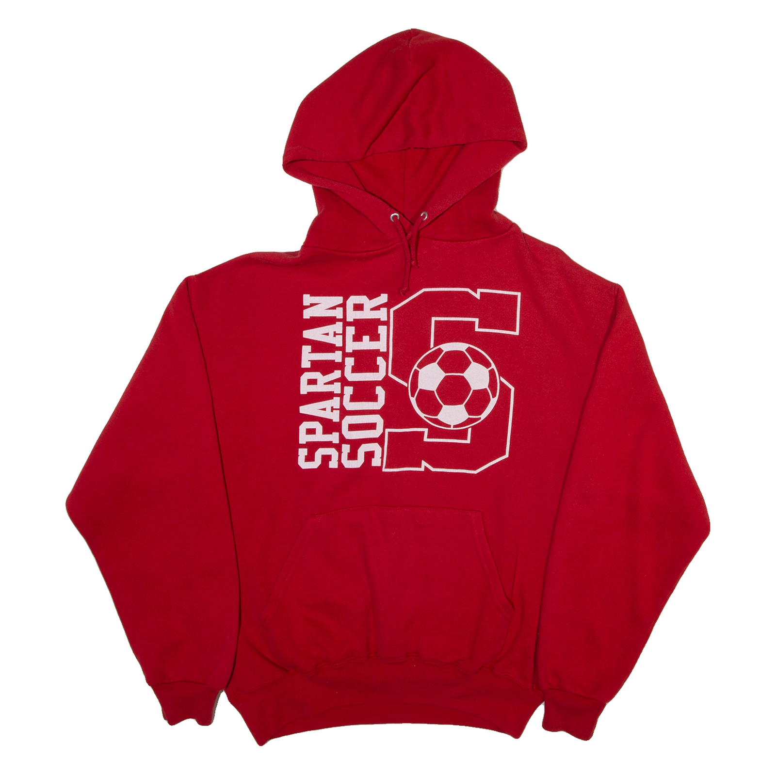 JERZEES Spartan Soccer Mens Red Hoodie USA M Refurbished - N/A refurbished available on Cerqular