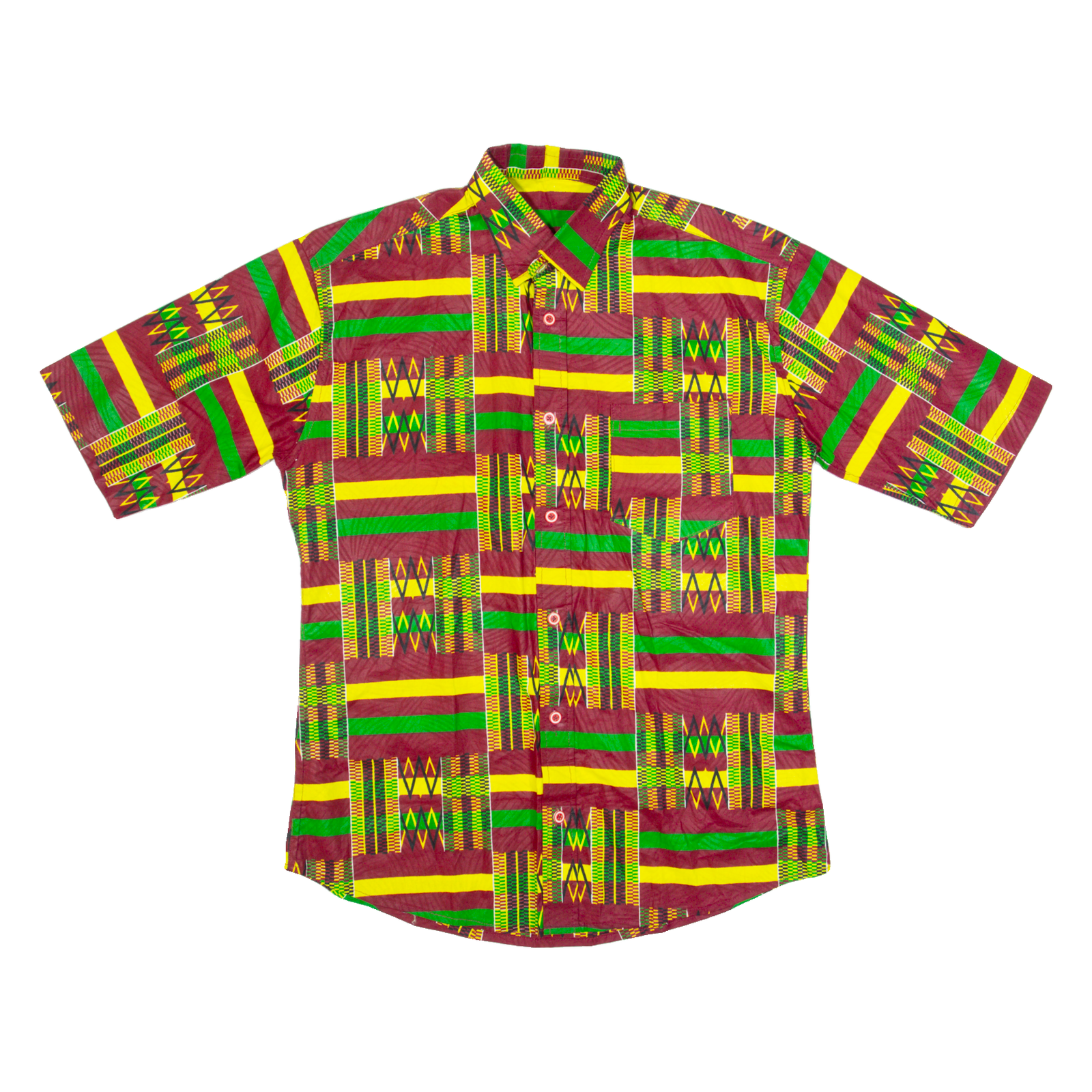 Mens Shirt Maroon Crazy Pattern M Refurbished - N/A refurbished available on Cerqular