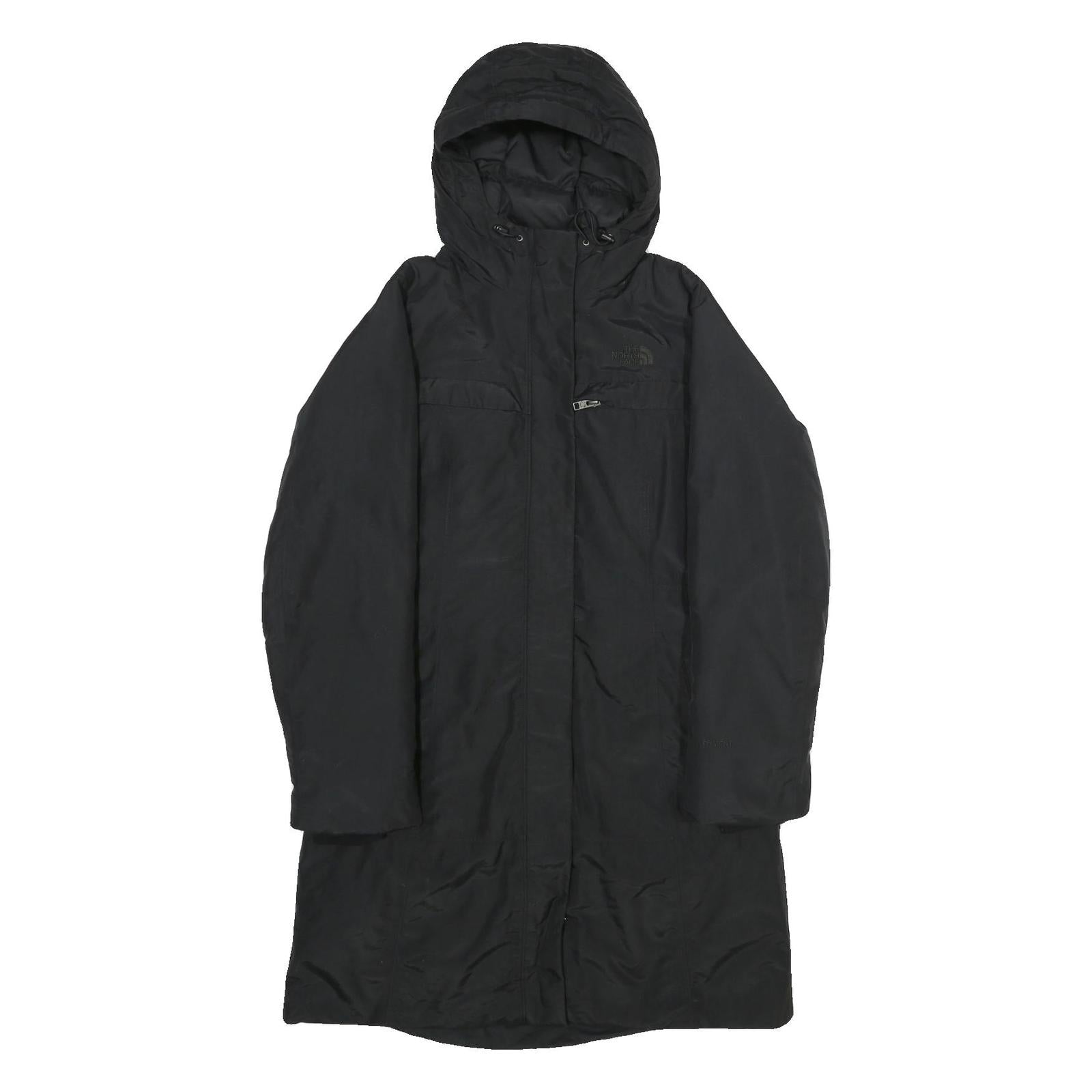 THE NORTH FACE Womens Black Nylon Outdoor Jacket S Zip Hooded Plain Refurbished - N/A refurbished available on Cerqular