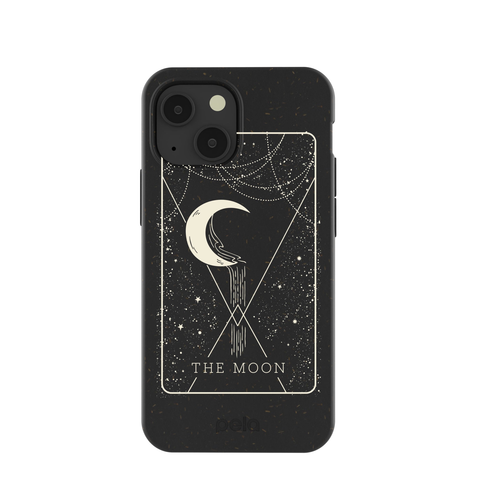 Black The Moon iPhone 13 Mini Case Refurbished - Pela Case refurbished available on Cerqular
