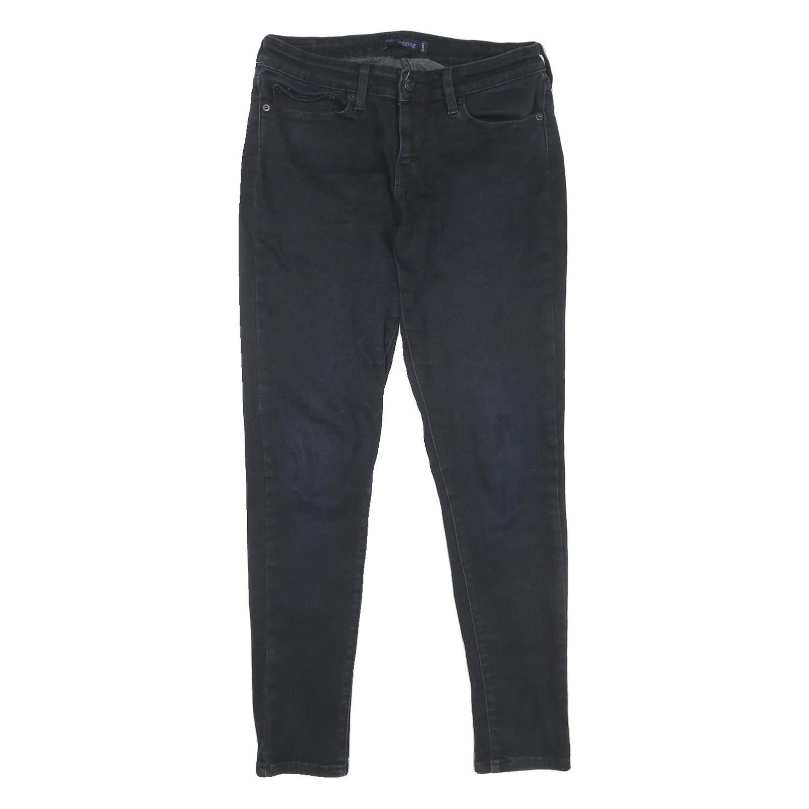 LEVI'S 535 Legging Womens Jeans Black Slim Skinny Denim W30 L30 Stretch Refurbished - N/A refurbished available on Cerqular