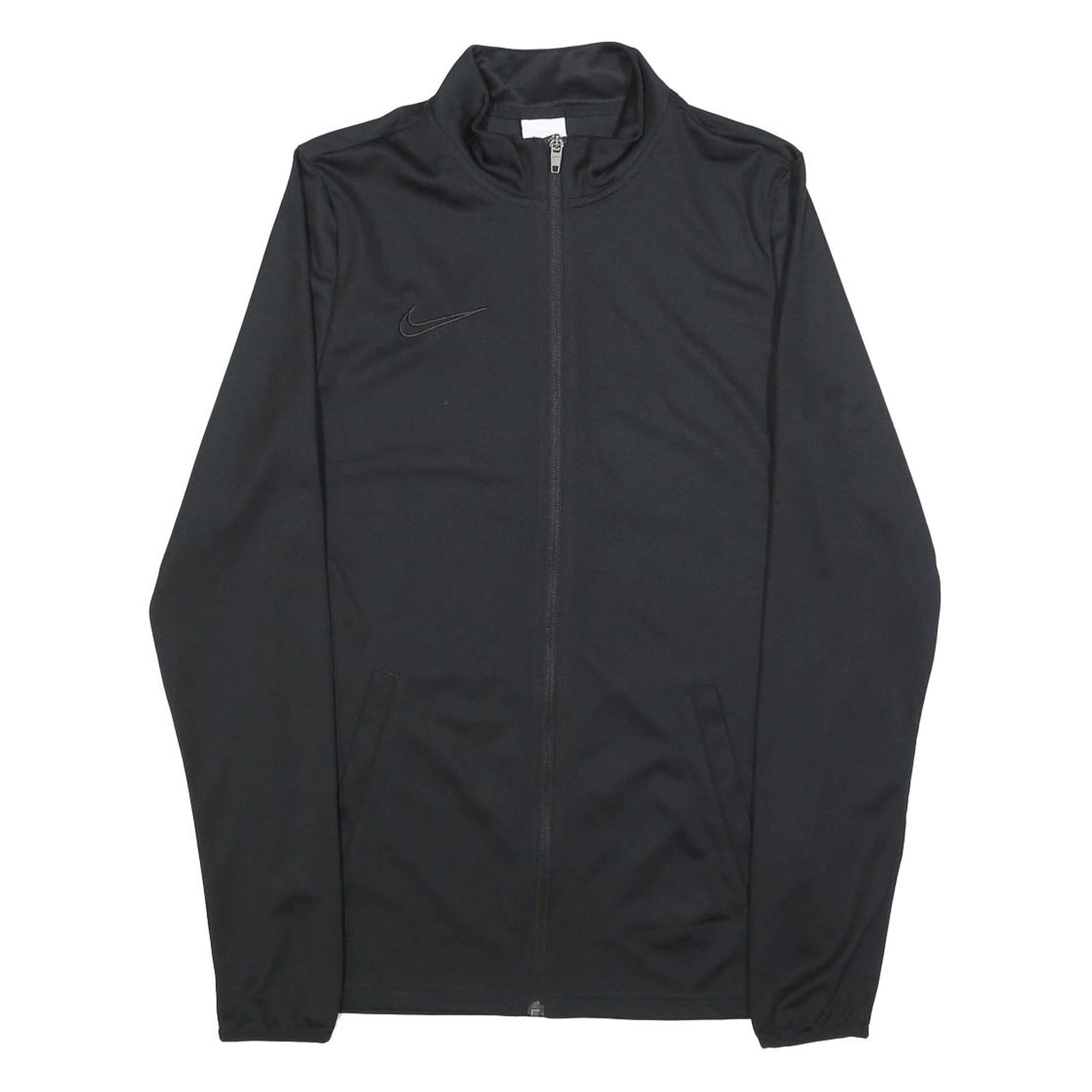 NIKE Mens Black Jacket S Polyester Blend Plain Zip Casual Athletic Sportswear Refurbished - N/A refurbished available on Cerqular
