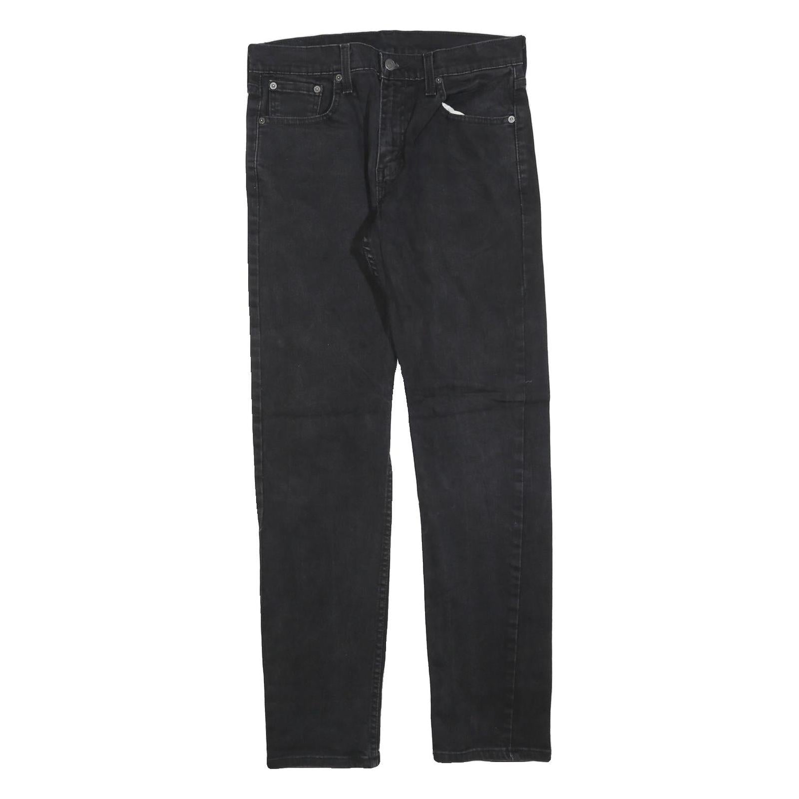 LEVI'S 502 Mens Jeans Black Slim Skinny Denim Medium W30 L32 Stylish Zip Refurbished - N/A refurbished available on Cerqular