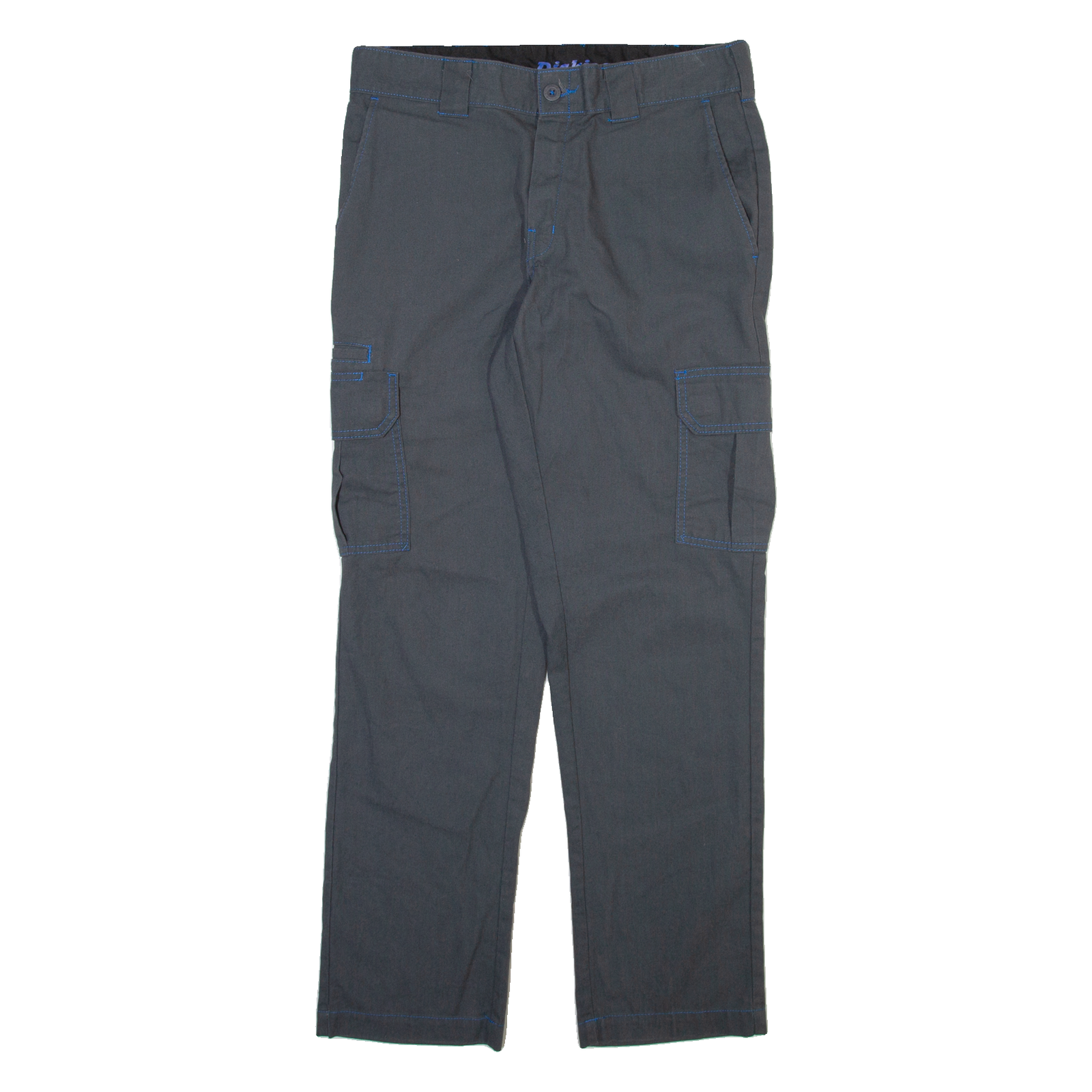 DICKIES Cargo Mens Trousers Grey Slim Straight W32 L30 Refurbished - N/A refurbished available on Cerqular