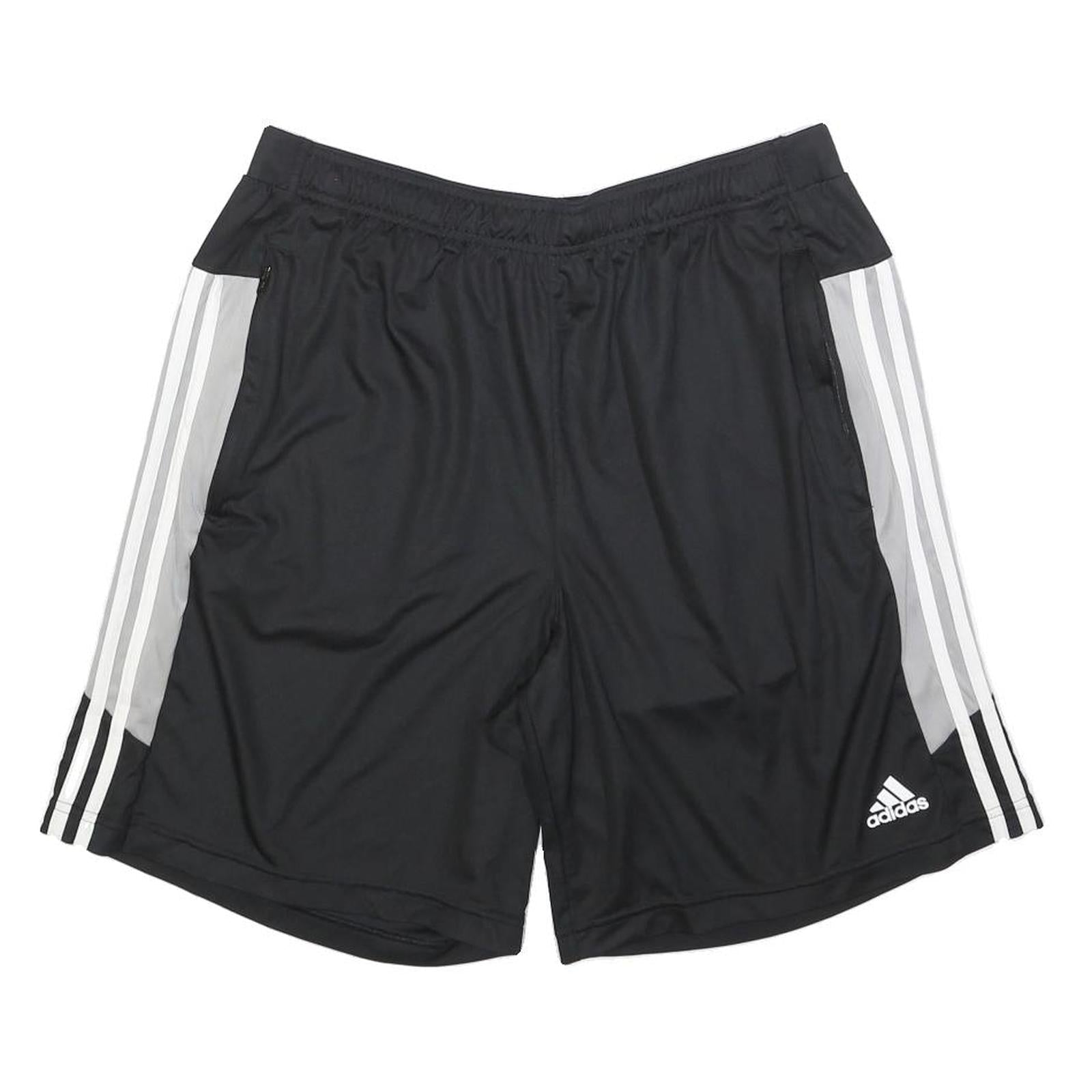 ADIDAS Mens Shorts Black & White Casual Polyester L W32 Sports Logo Refurbished - N/A refurbished available on Cerqular
