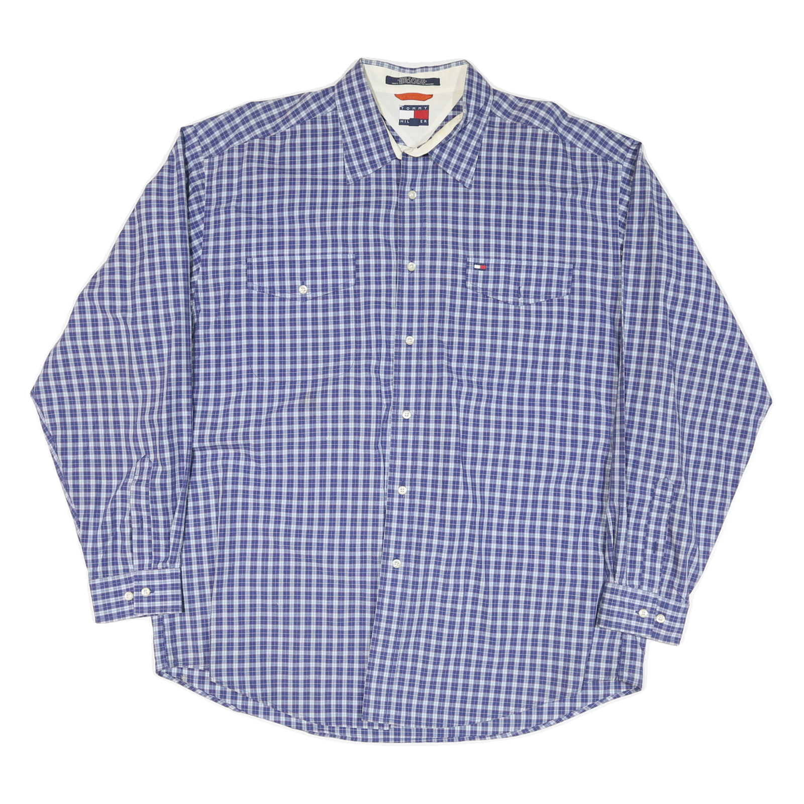 Buy TOMMY HILFIGER Mens Blue & White Check Shirt XL Classic Fit Cotton Blend Refurbished - $45.49 TOMMY HILFIGER Mens Blue & White Check Shirt XL Classic Fit Cotton Blend Refurbished - N/A refurbished available on Cerqular