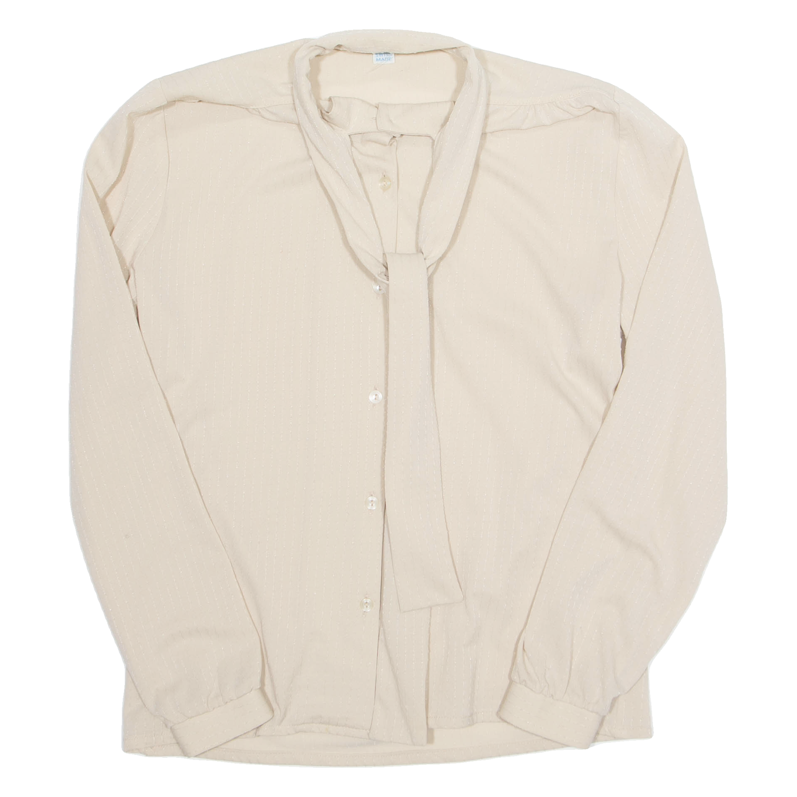 Womens Blouse Beige Long Sleeve M Refurbished - N/A refurbished available on Cerqular