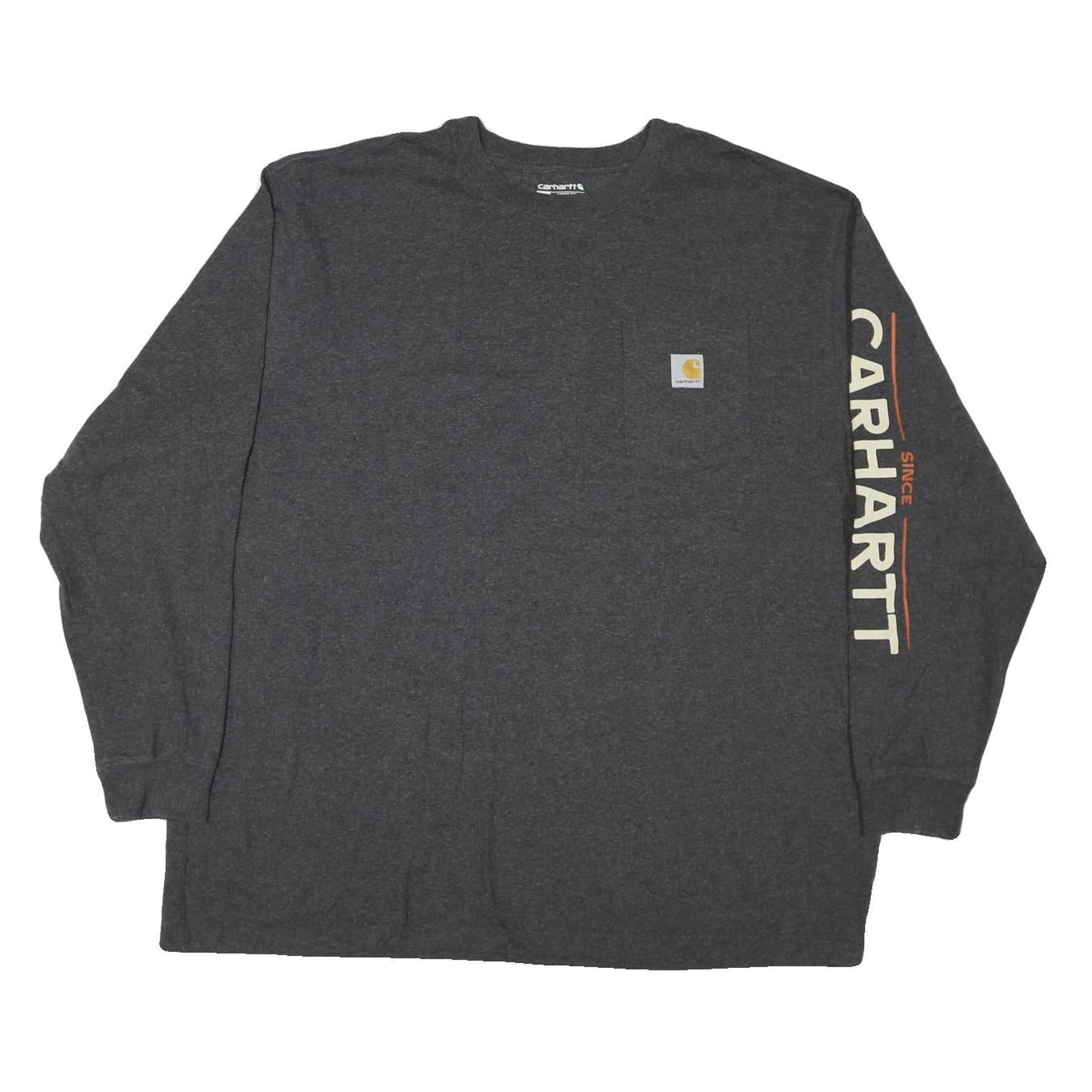 Buy CARHARTT Mens Charcoal Grey Graphic Long Sleeve Crew Neck T-Shirt 2XL Refurbished - $41.59 CARHARTT Mens Charcoal Grey Graphic Long Sleeve Crew Neck T-Shirt 2XL Refurbished - N/A refurbished available on Cerqular