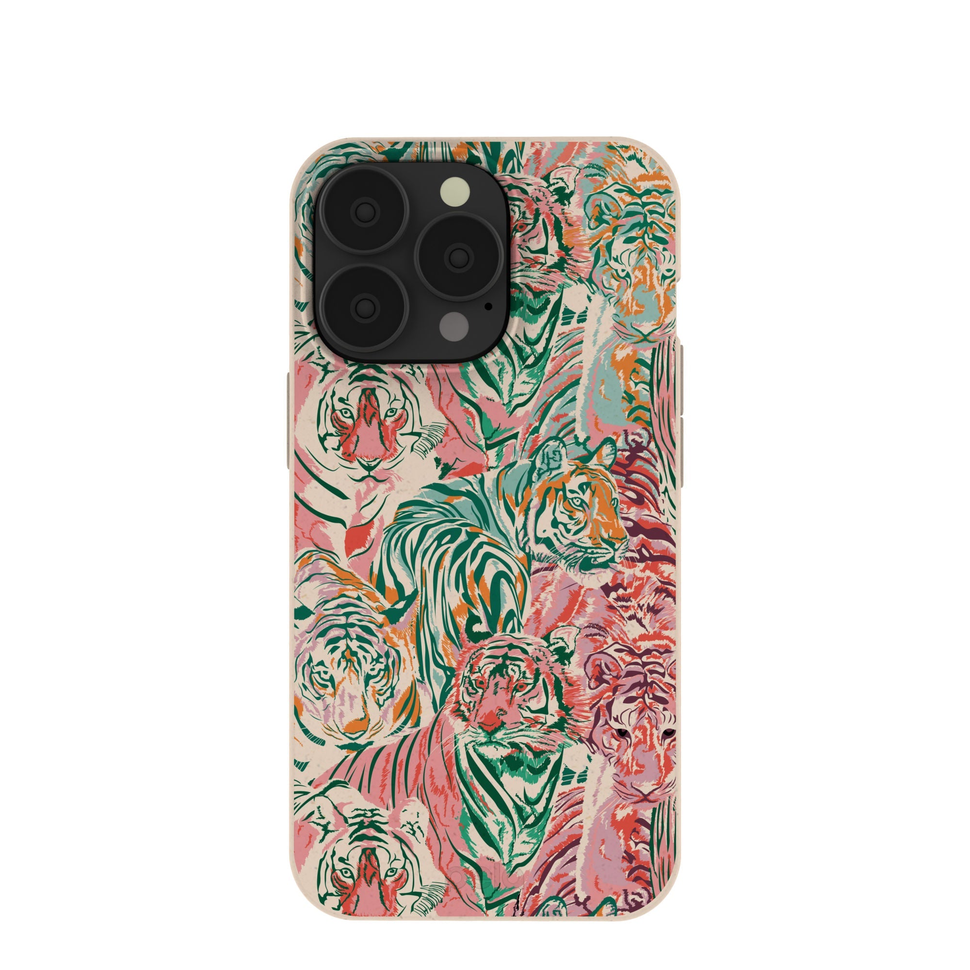 Seashell Hidden Tigers iPhone 13 Pro Case Refurbished - Pela Case refurbished available on Cerqular