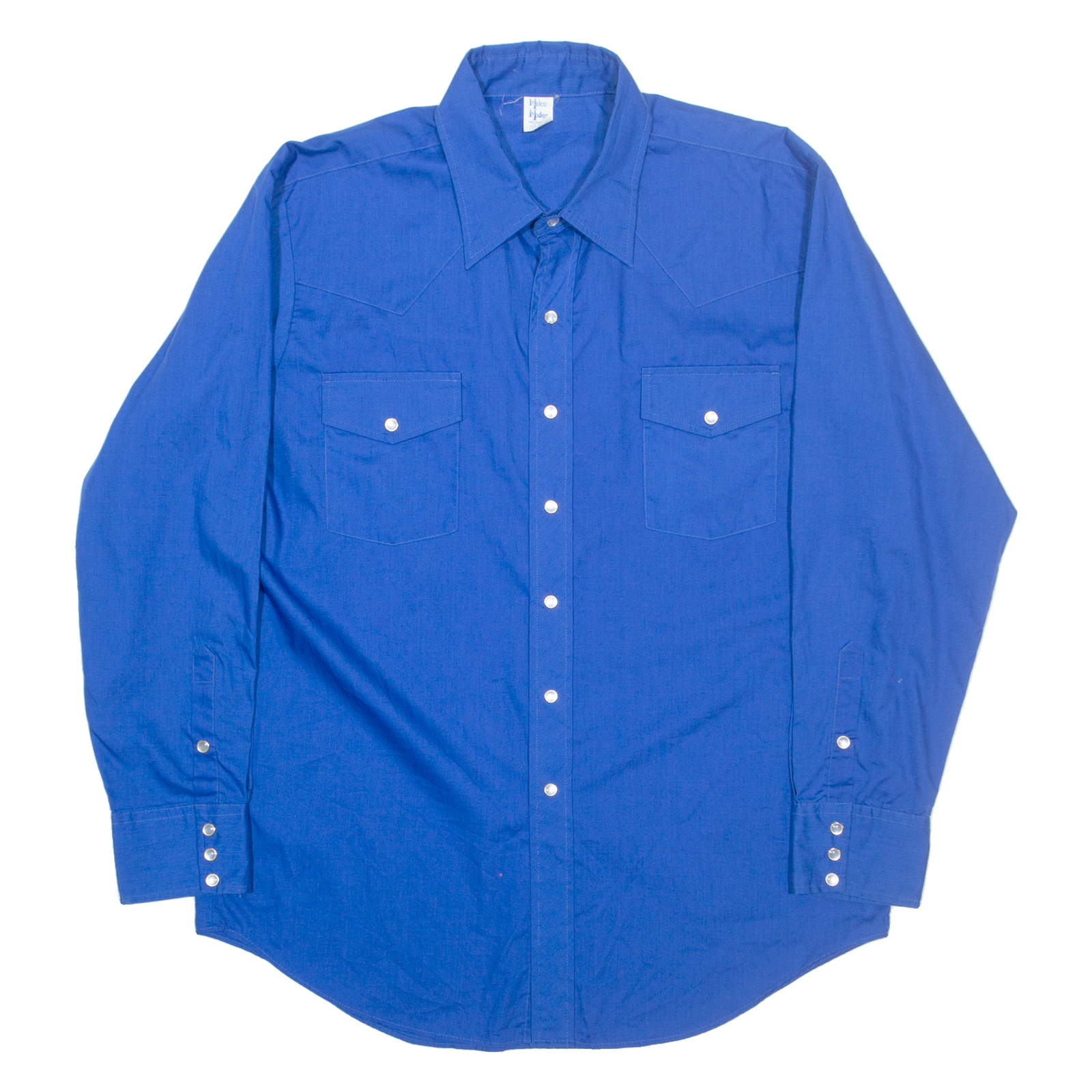 MALCO MODES Mens Plain Shirt Blue Long Sleeve L Refurbished - N/A refurbished available on Cerqular
