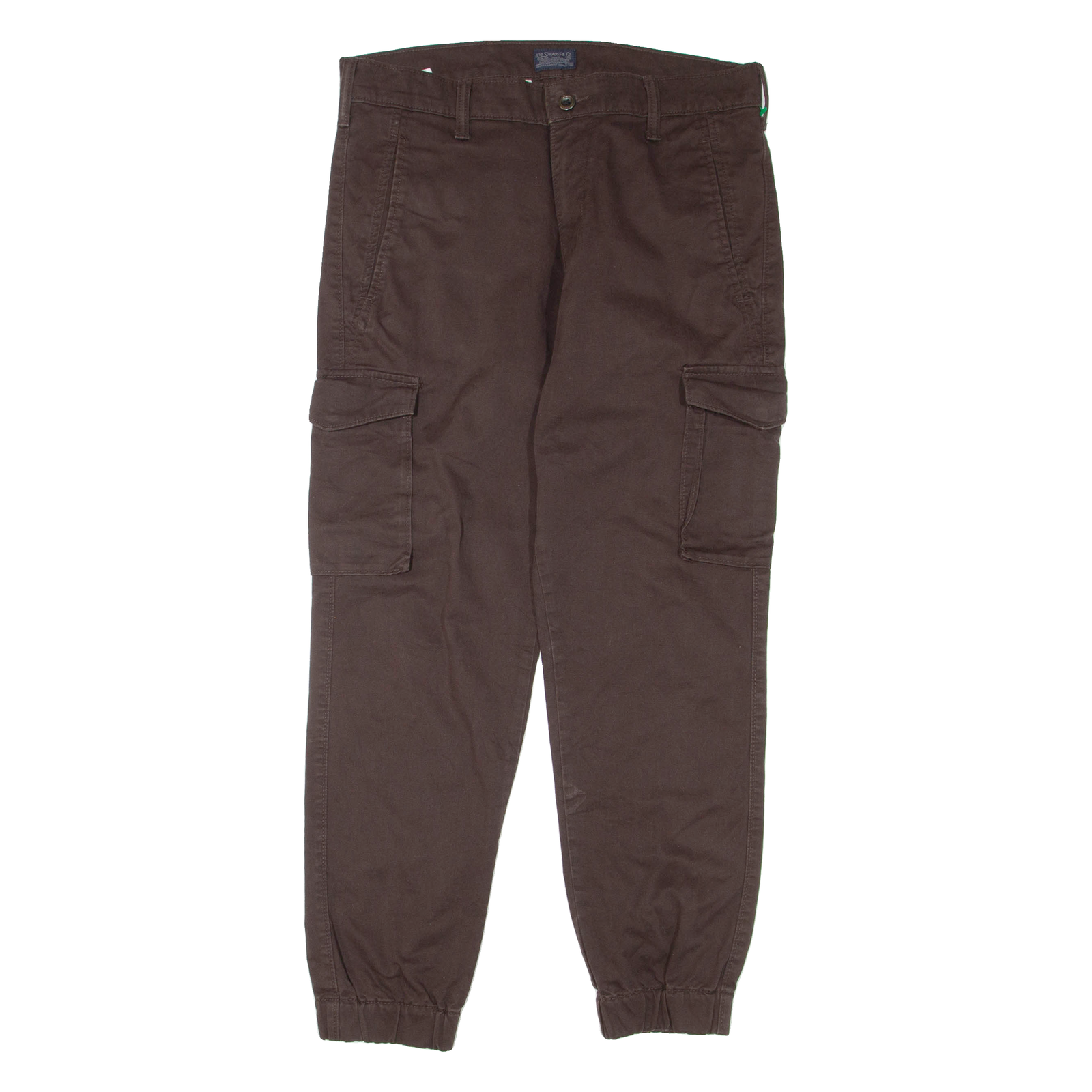 LEVI'S Mens Trousers Brown Regular Tapered W32 L27 Refurbished - N/A refurbished available on Cerqular