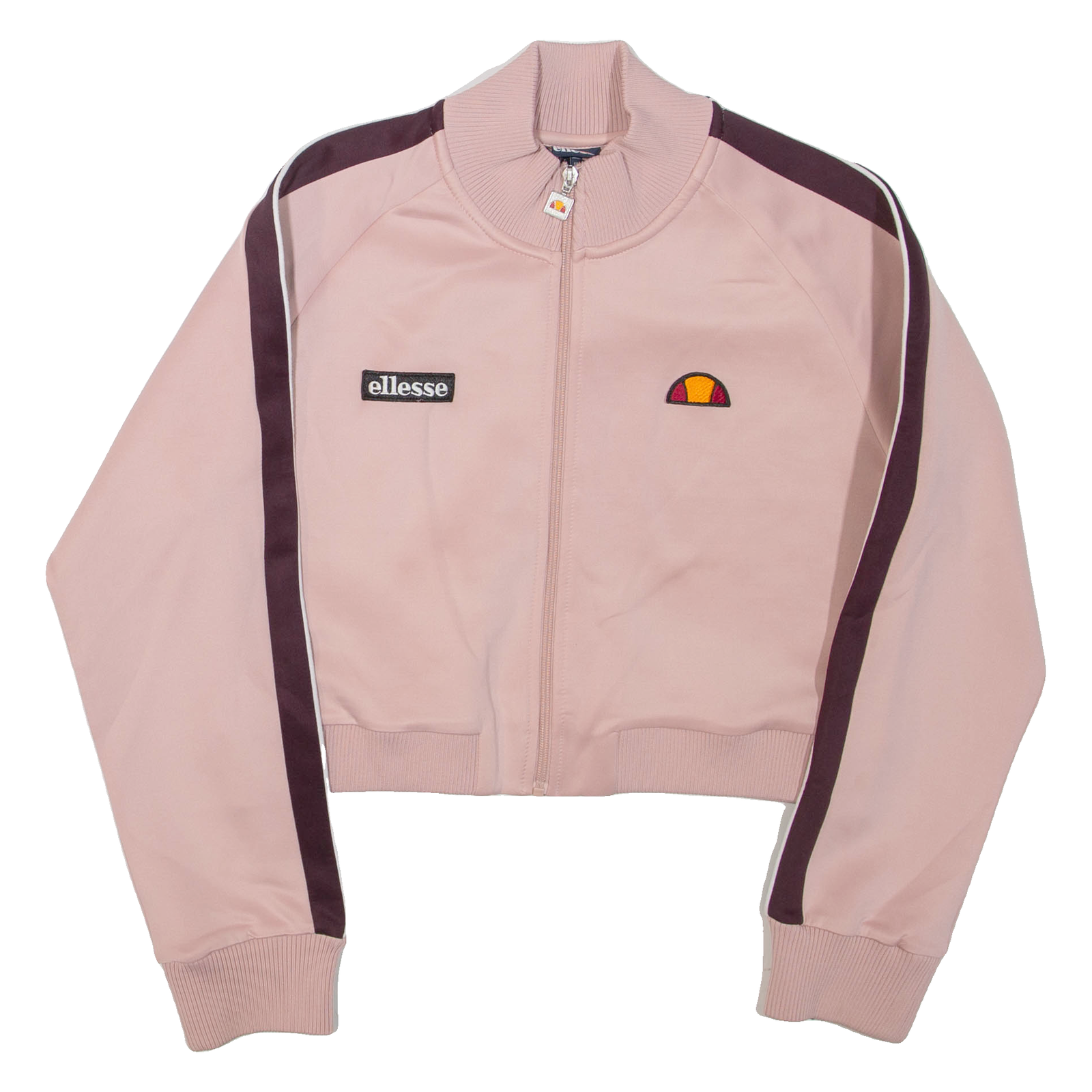 ELLESSE Cropped Womens Track Jacket Pink UK 14 Refurbished - N/A refurbished available on Cerqular