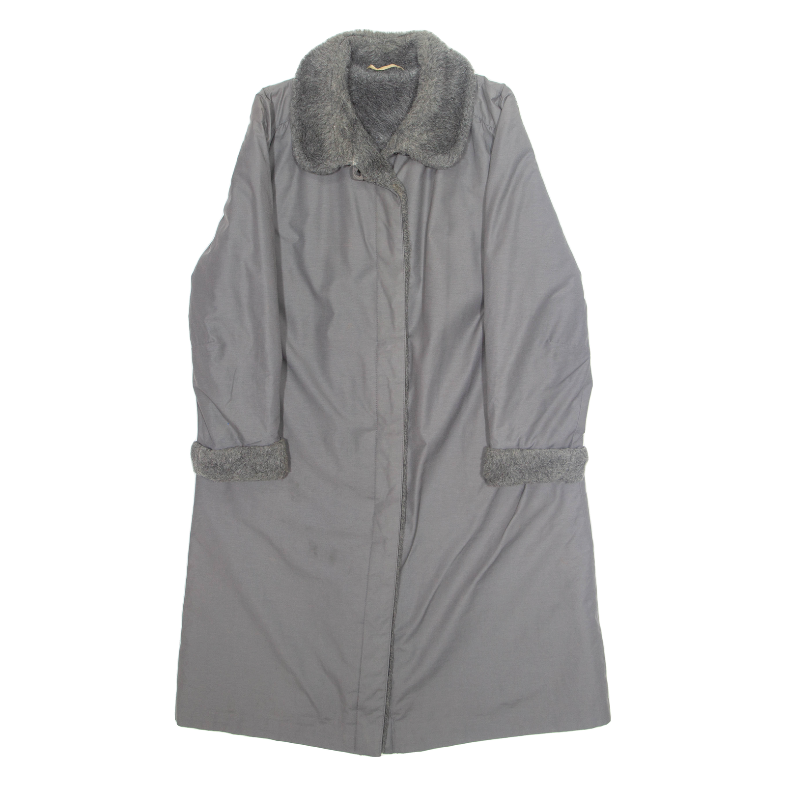 Womens Overcoat Jacket Grey L Refurbished - N/A refurbished available on Cerqular