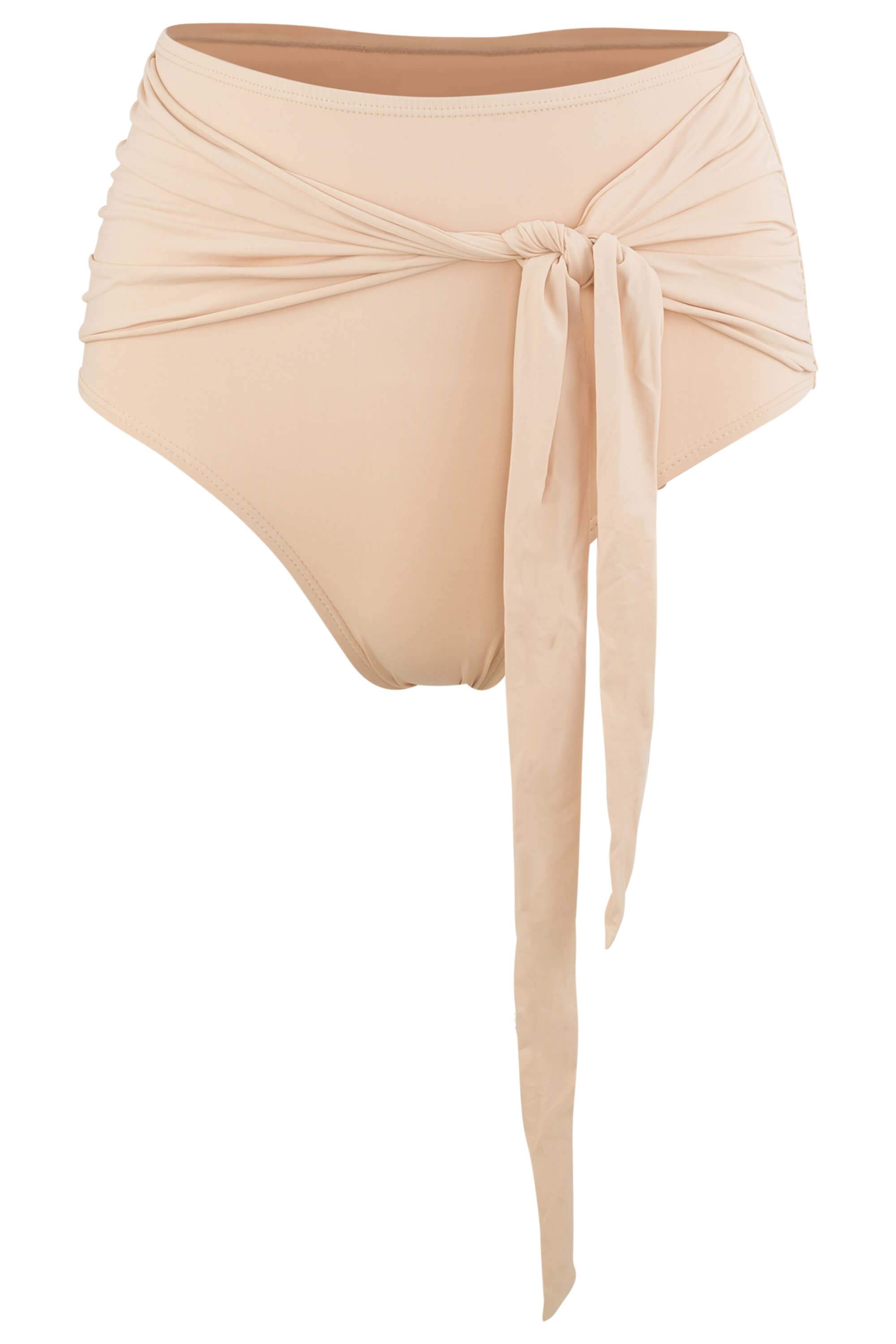Giovanna High Waisted Bottom in Camel | Size: Medium Refurbished - Sauipe Swim refurbished available on Cerqular