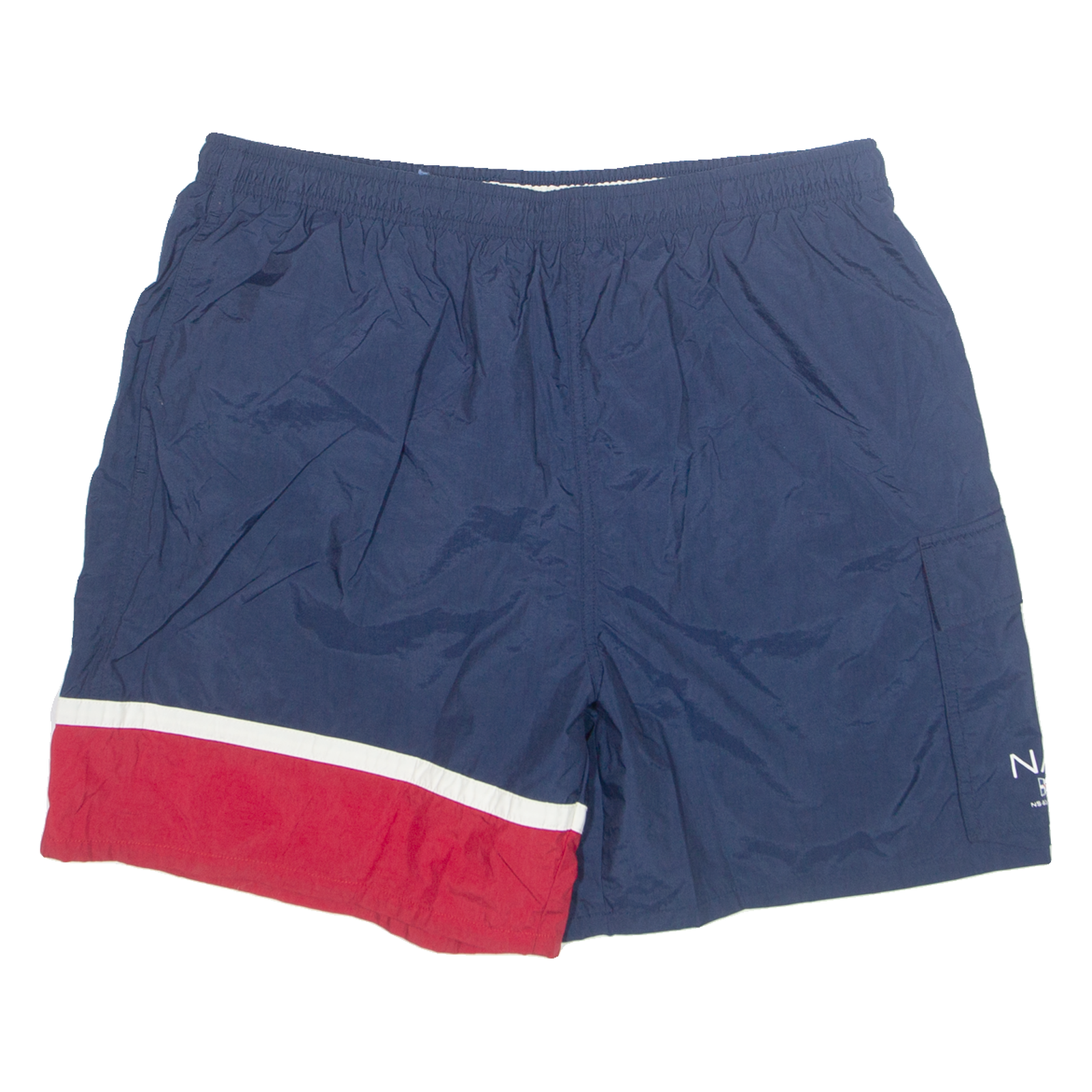 NAUTICA Mesh Lined Mens Swimming Shorts Blue Relaxed L W34 Refurbished - N/A refurbished available on Cerqular
